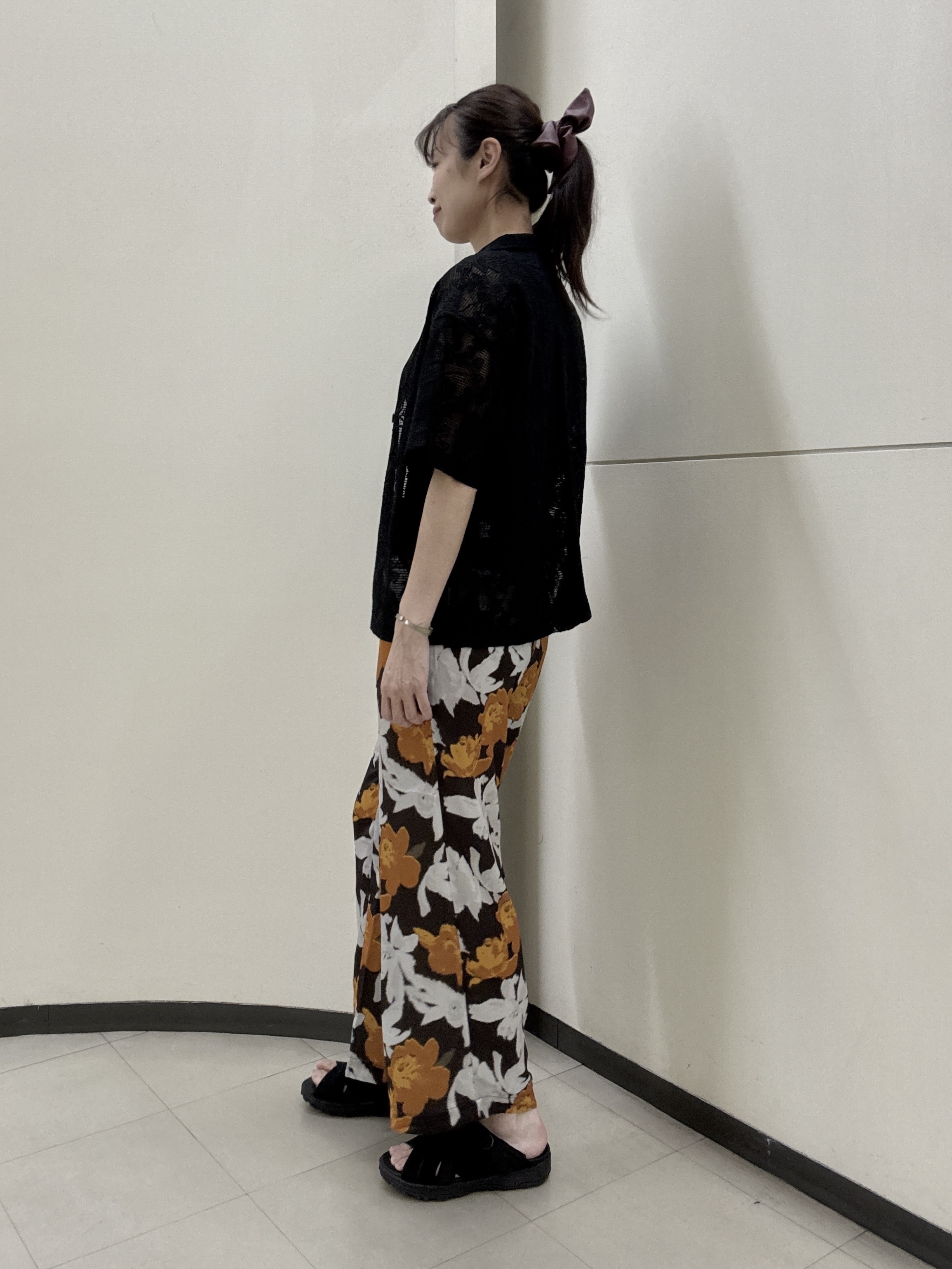Junさんの「Dessin｜カラミレース 開襟シャツ」を使ったコーディネート