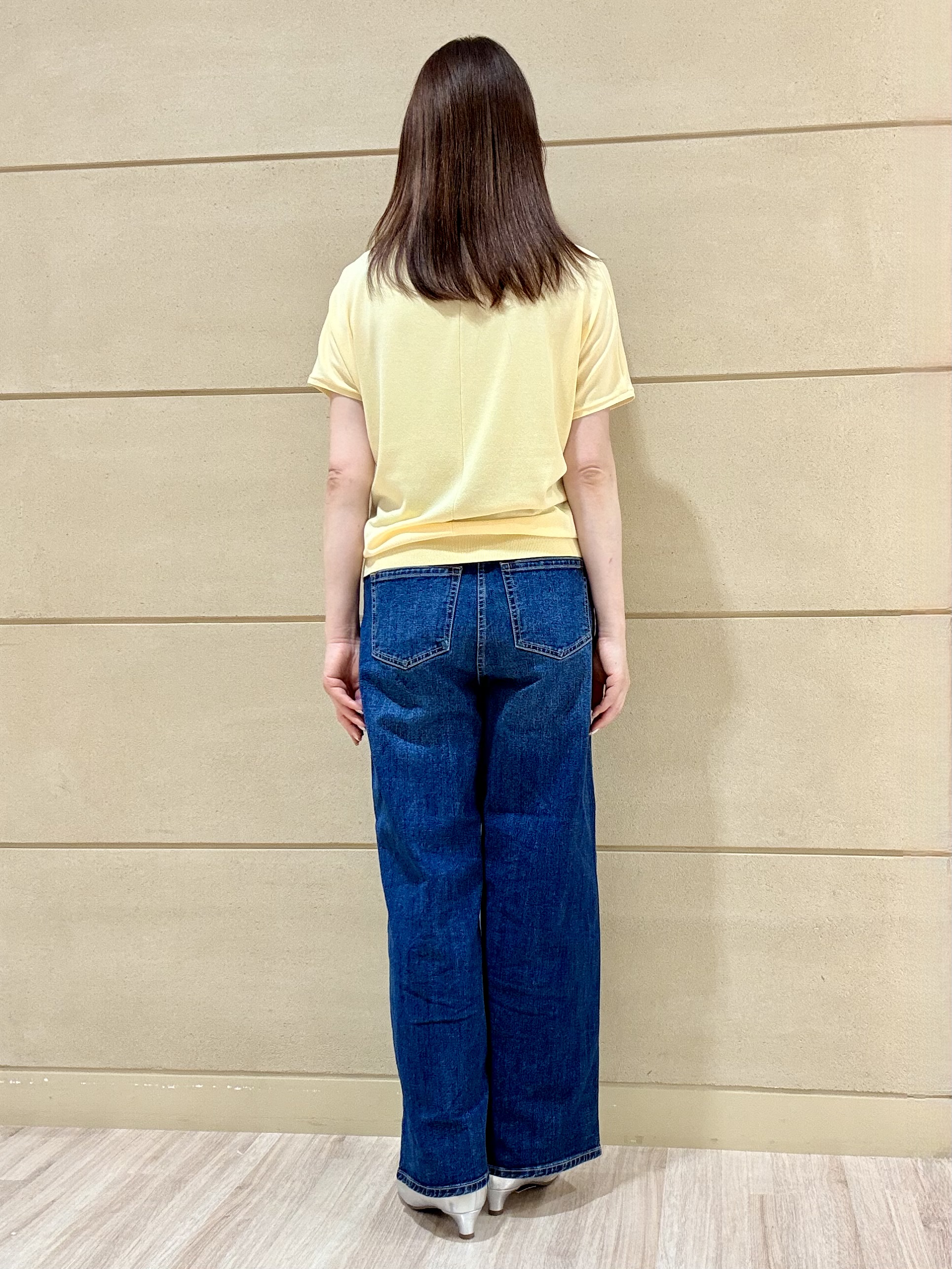 Marさんの「Reflect｜【二の腕カバー／手洗い可】ネックレース フレンチスリーブニット」を使ったコーディネート