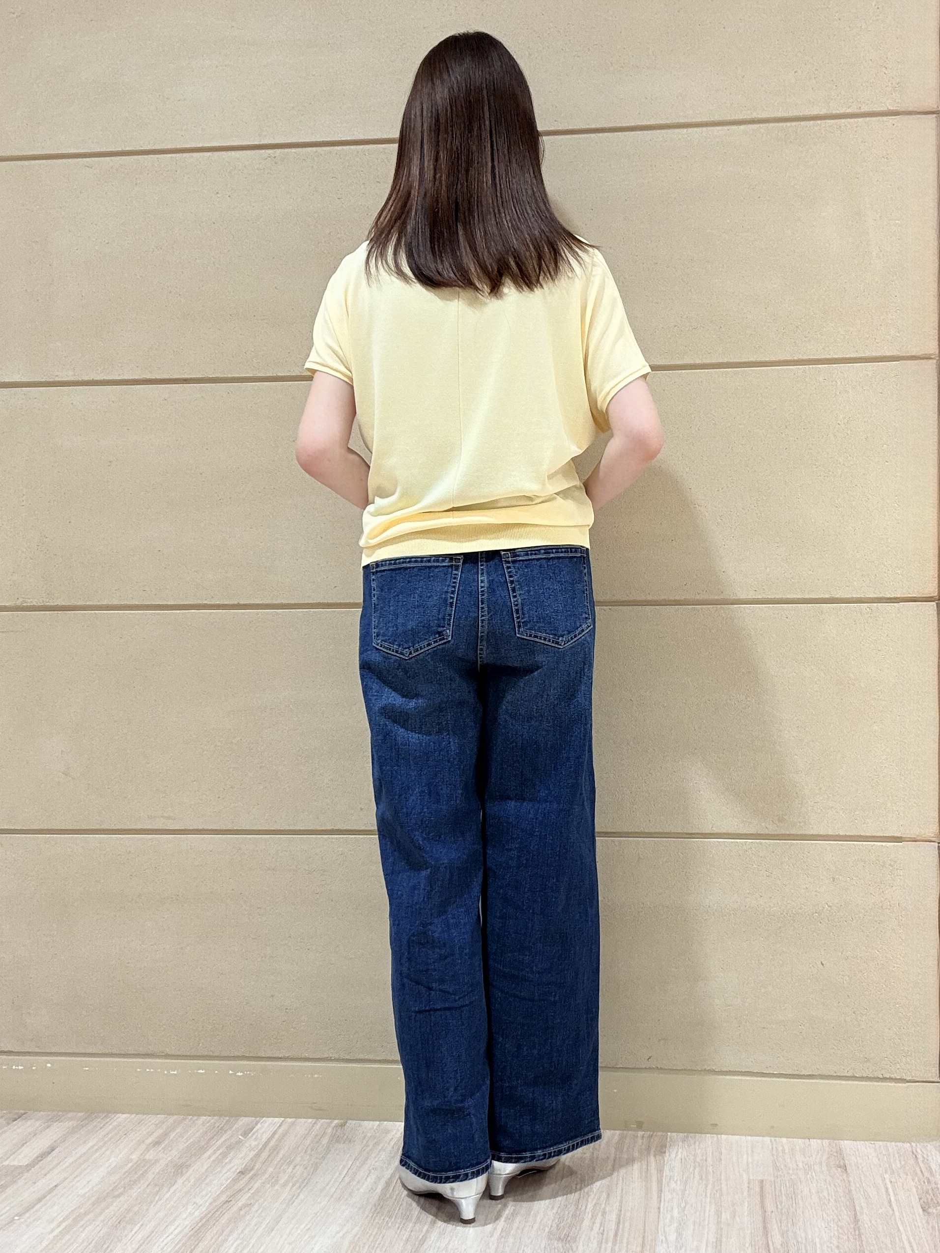 Marさんの「Reflect｜【二の腕カバー／手洗い可】ネックレース フレンチスリーブニット」を使ったコーディネート