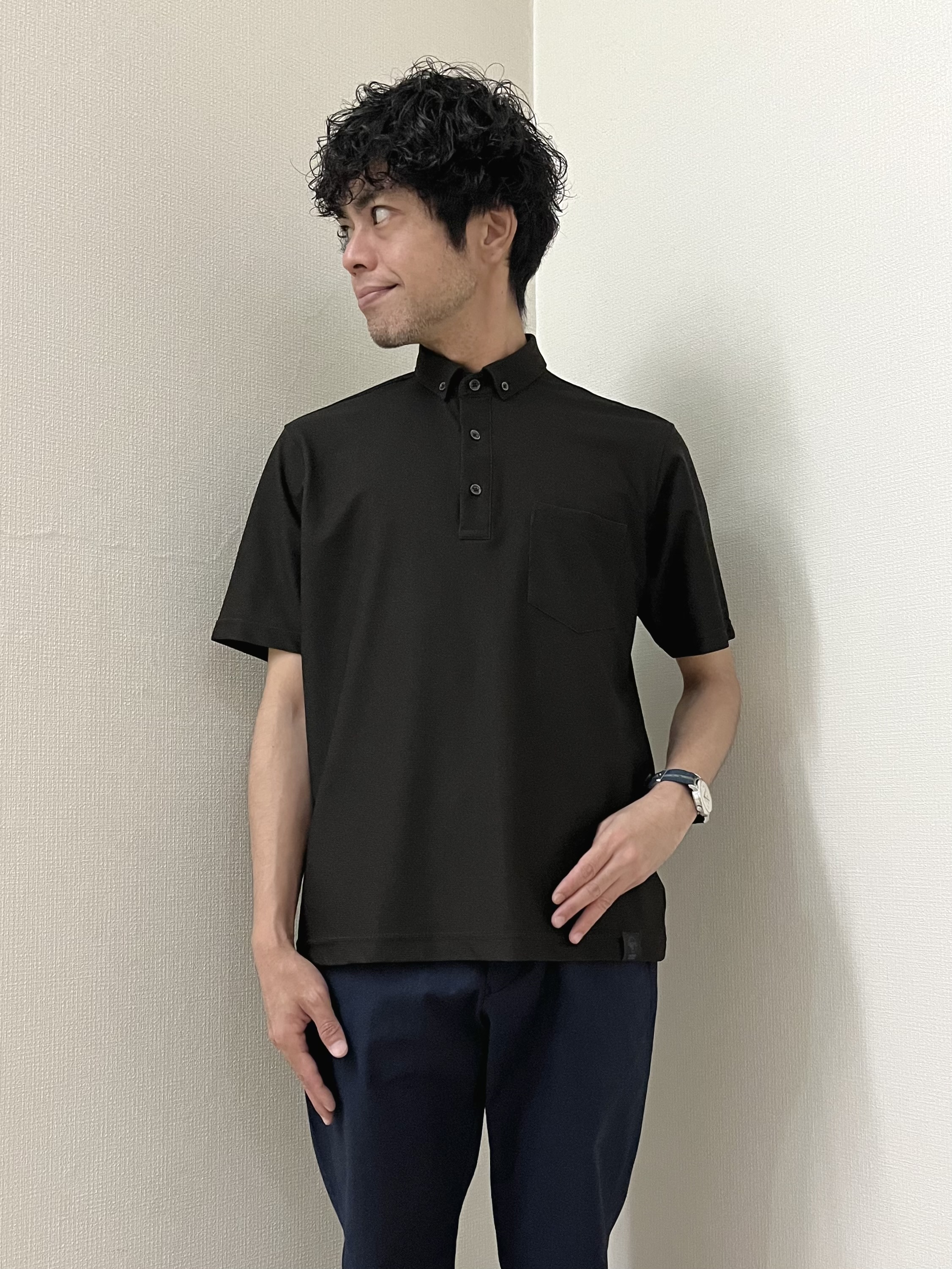 URAさんの「TAKEO KIKUCHI｜【通気性】AIR TOOL ポロシャツ」を使ったコーディネート