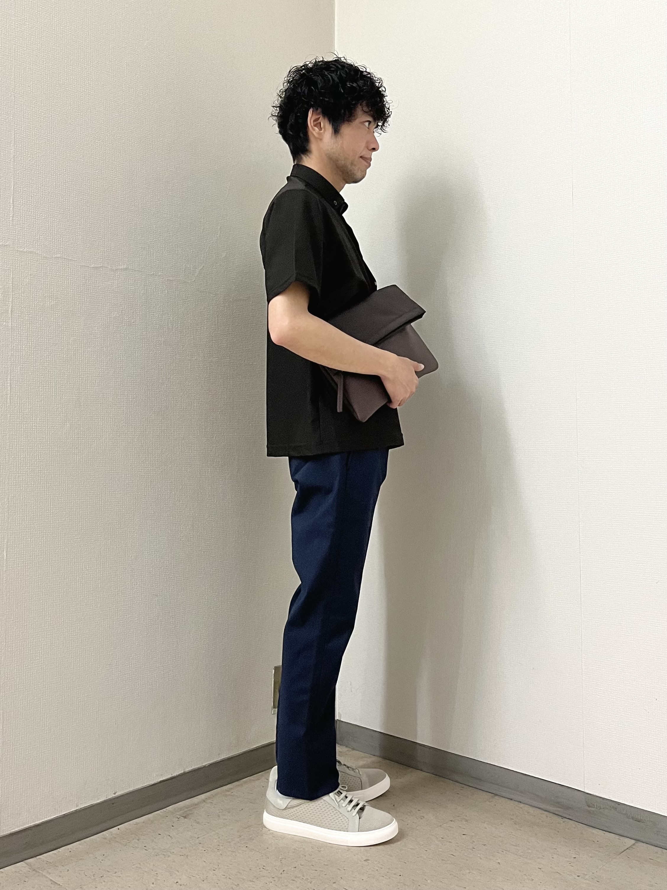 URAさんの「TAKEO KIKUCHI｜【通気性】AIR TOOL ポロシャツ」を使ったコーディネート