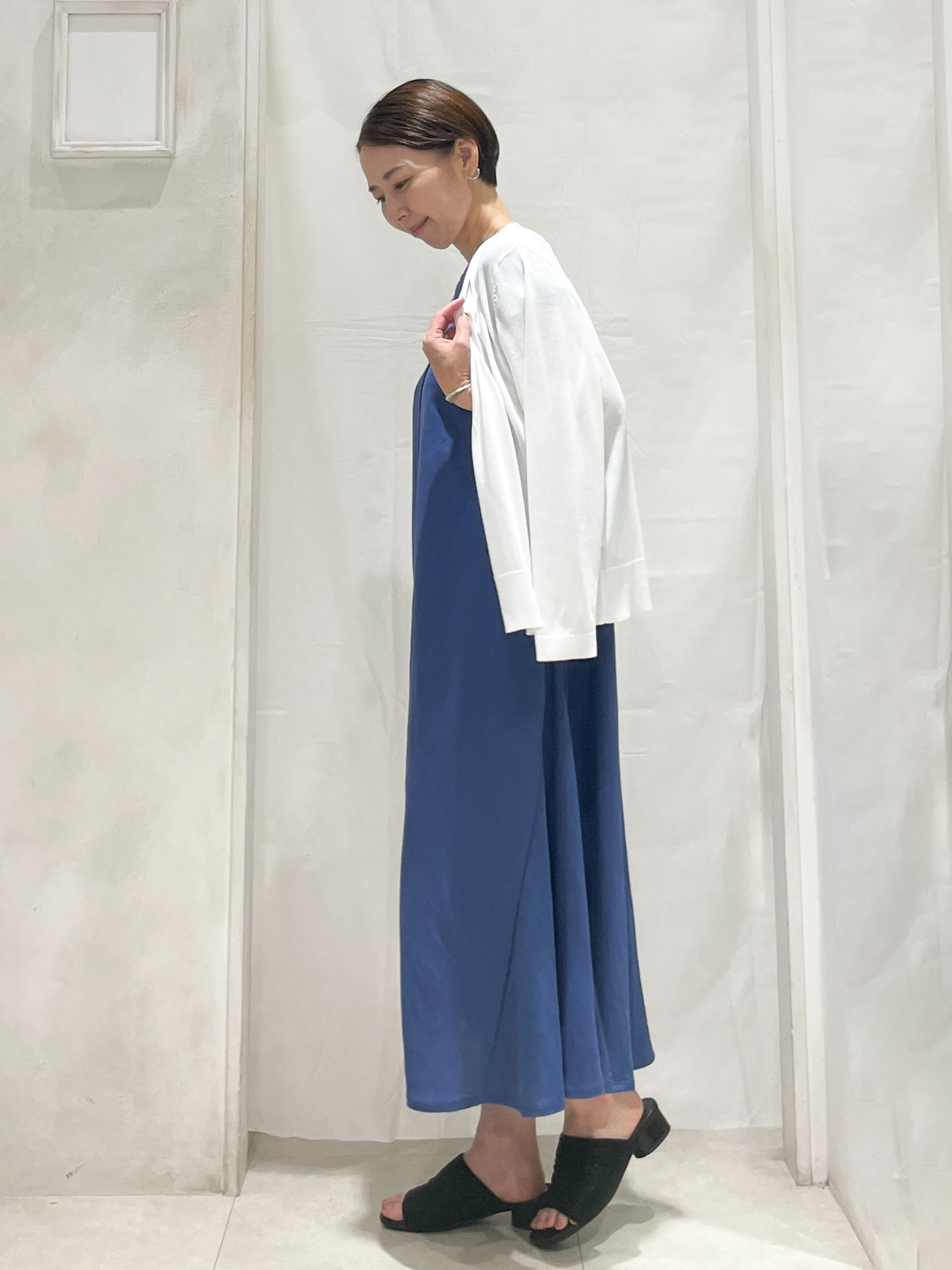 hiroさんの「grove｜高評価！【接触冷感／UVカットetc】ベーシックショートカーディガン」を使ったコーディネート