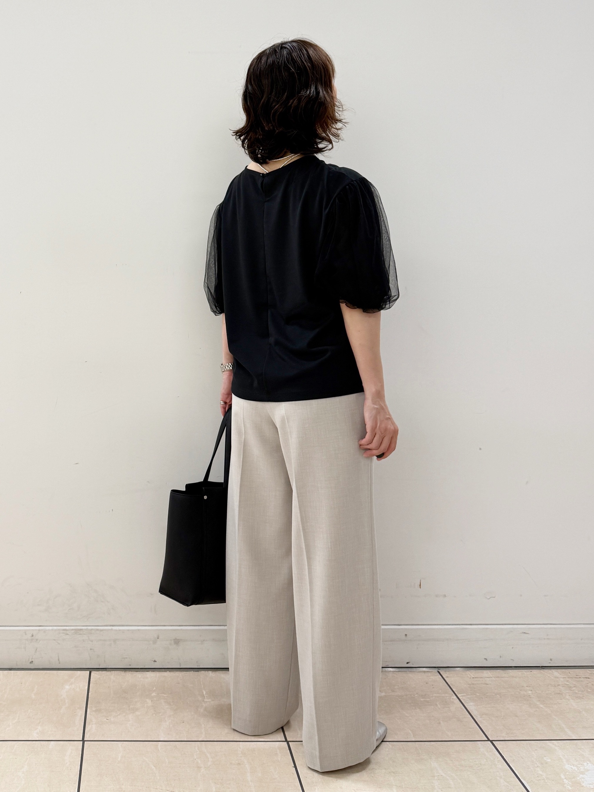 KIKIさんの「Reflect｜【UVカット／接触冷感／吸水速乾】チュールスリーブプルオーバー」を使ったコーディネート
