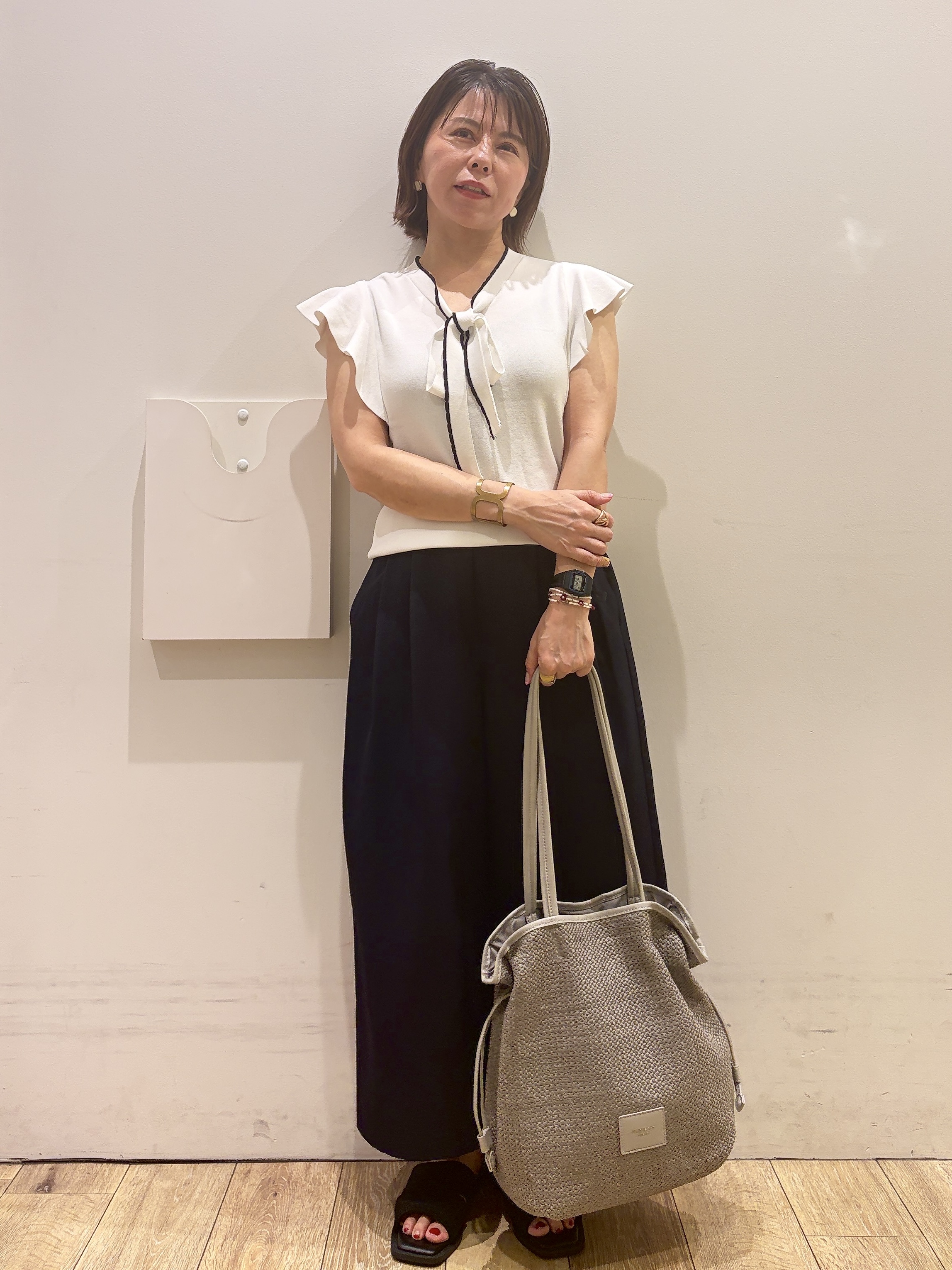 YUKOさんの「index｜【A4対応】ドロスト巾着トートバッグ」を使ったコーディネート
