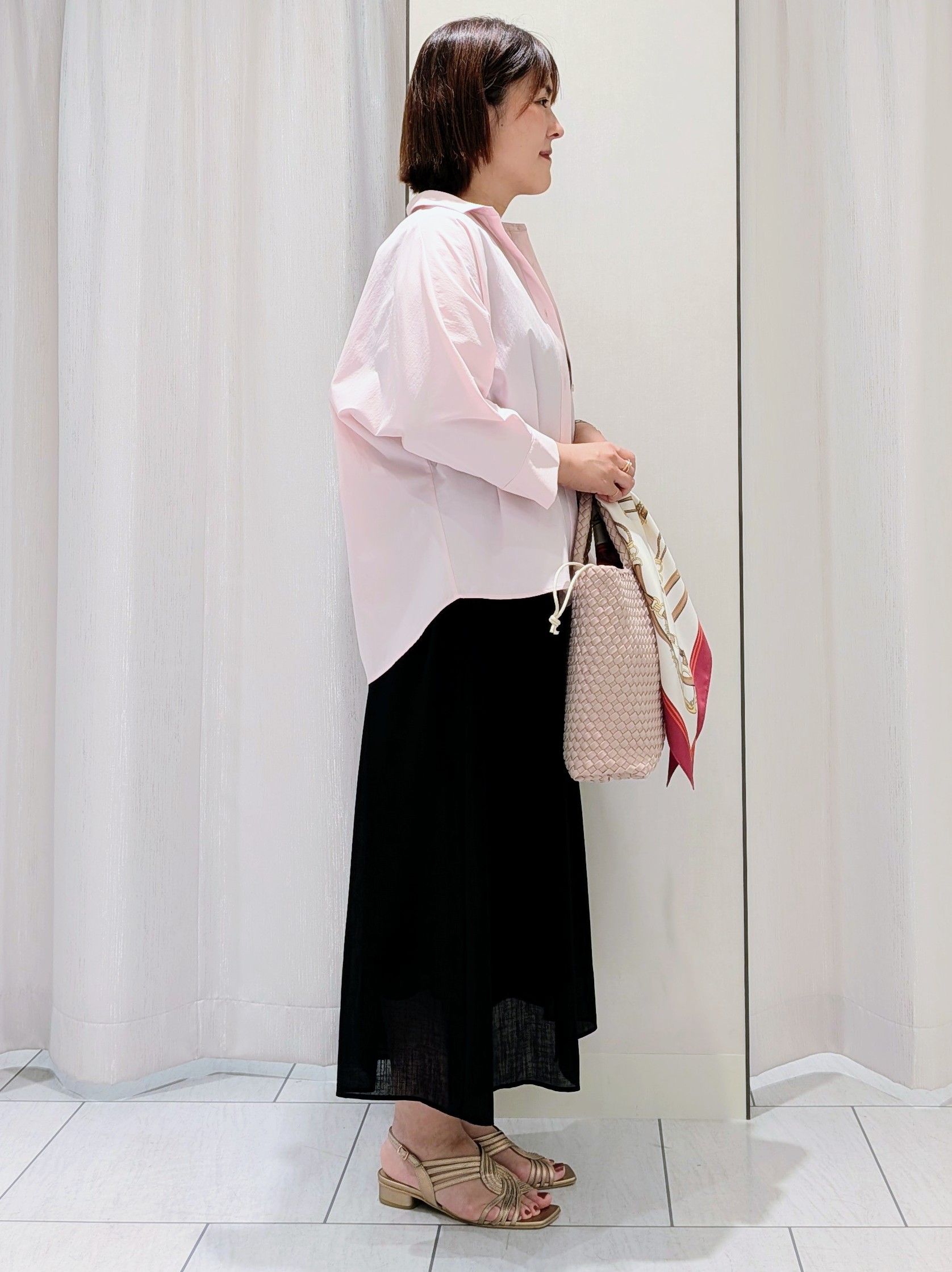 Onumaさんの「UNTITLED｜【接触冷感/吸水速乾/UVカット】ドルマンスリーブシャツ」を使ったコーディネート