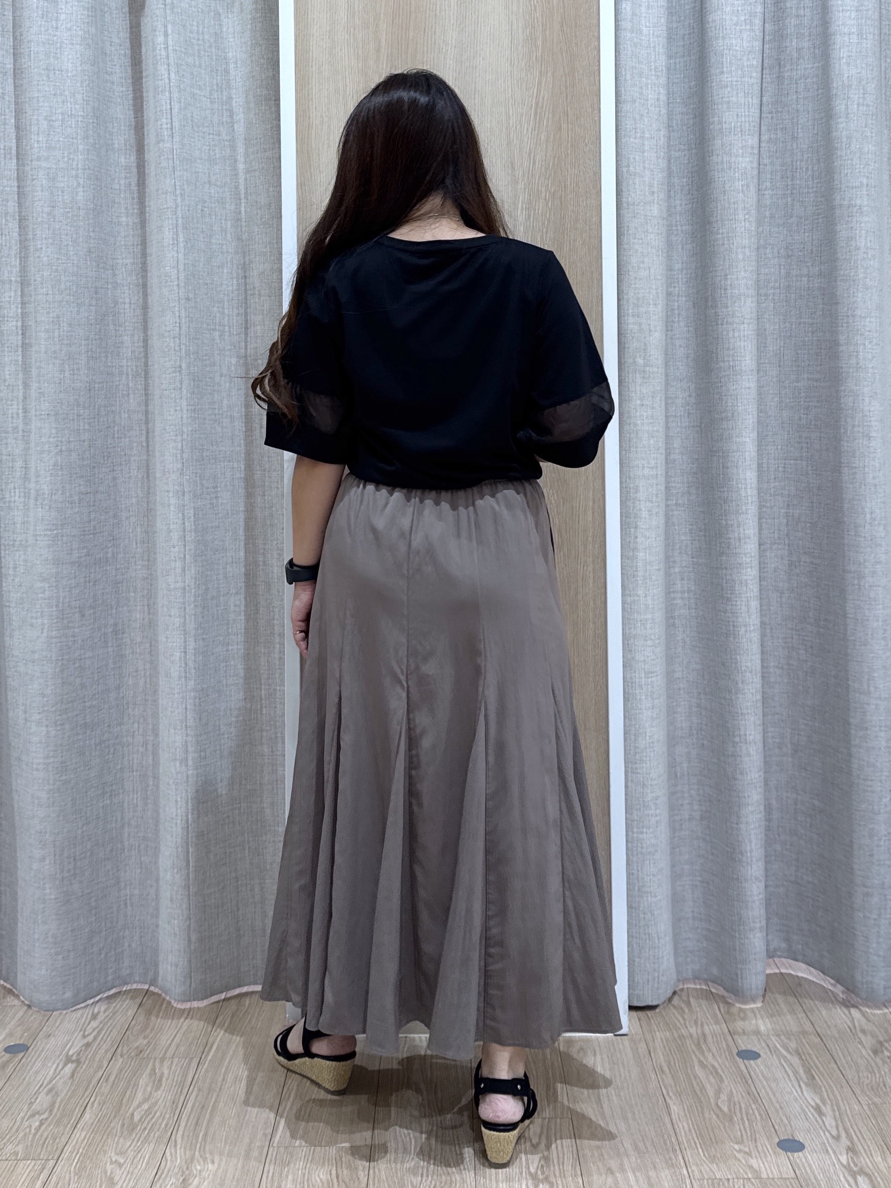 sachiさんの「grove｜【吸水速乾・UVカット・接触冷感】シアードッキングランタンスリーブTシャツ」を使ったコーディネート
