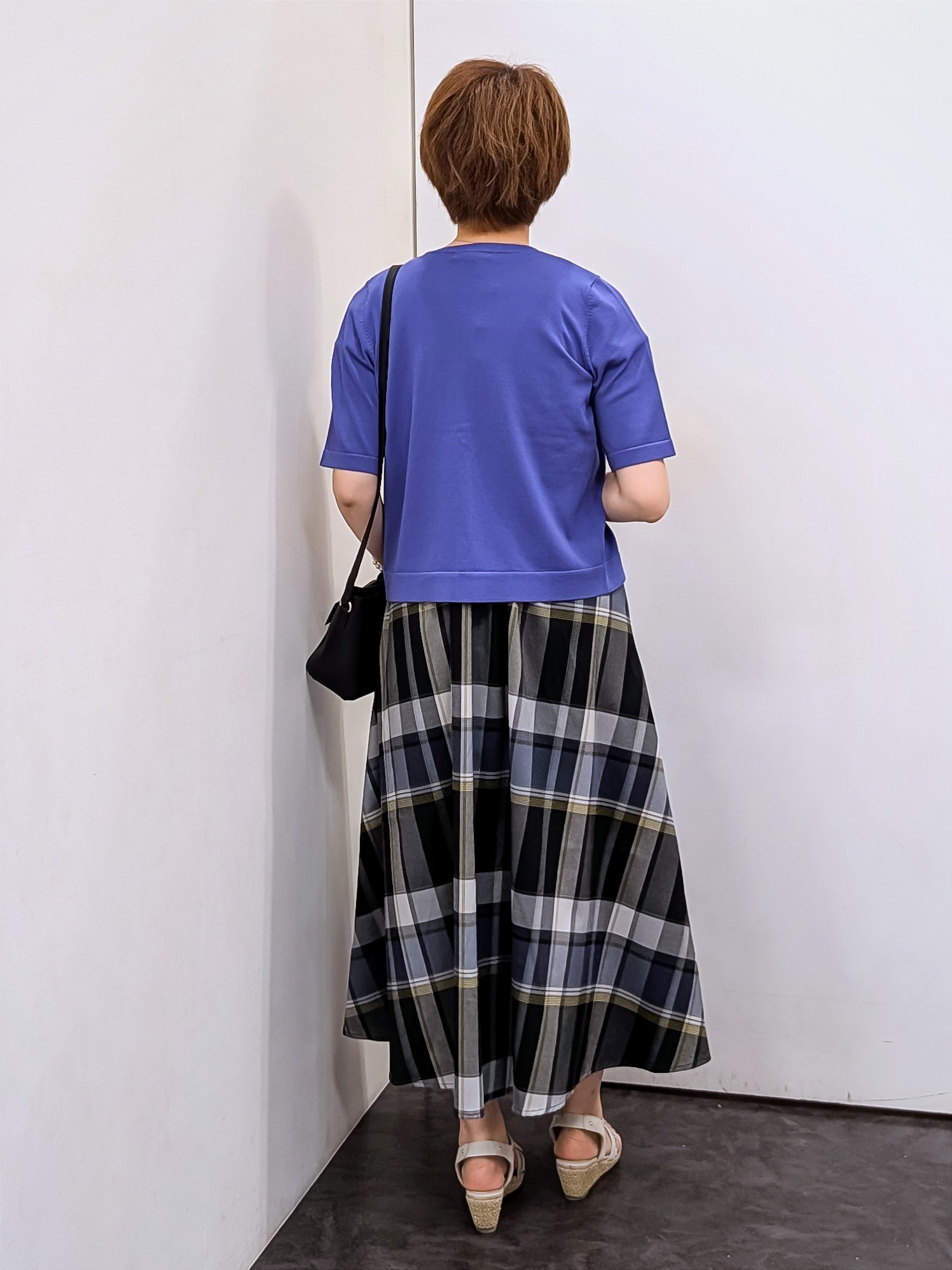 やまちゃんさんの「grove｜【ひんやり・UV・洗濯機◎】上品コットン混カーディガン」を使ったコーディネート
