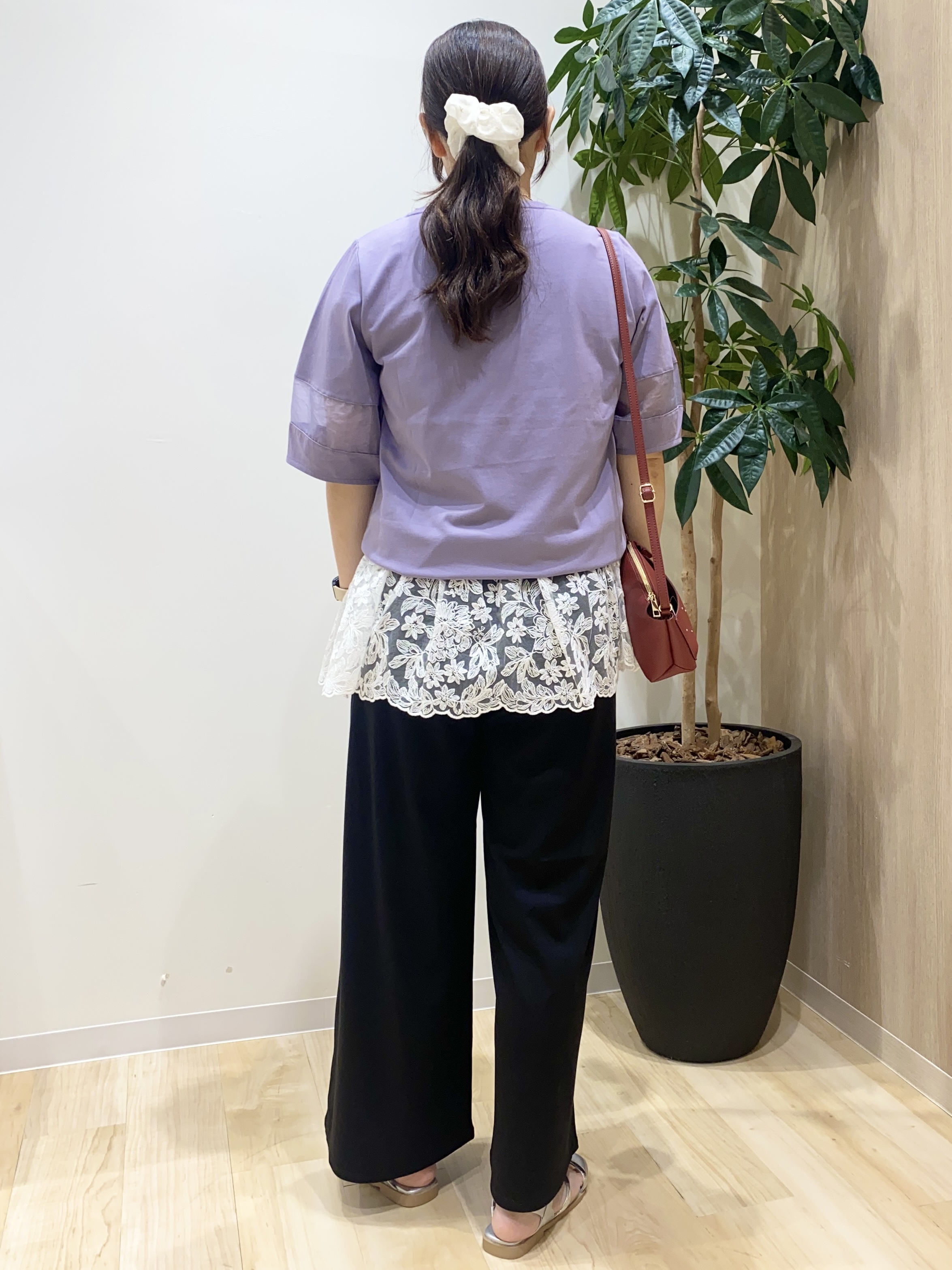 HANAさんの「grove｜【吸水速乾・UVカット・接触冷感】シアードッキングランタンスリーブTシャツ」を使ったコーディネート