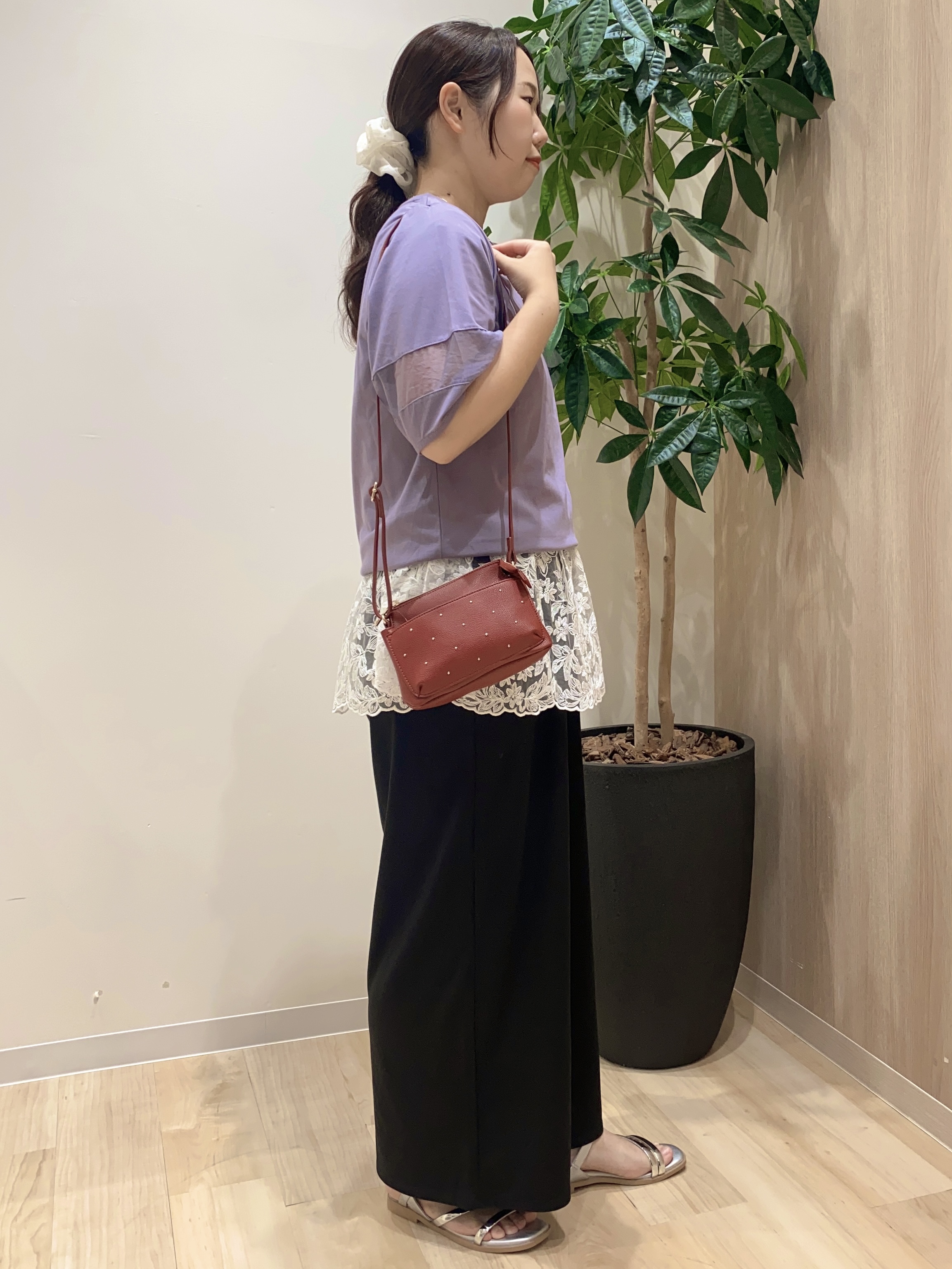 HANAさんの「grove｜【吸水速乾・UVカット・接触冷感】シアードッキングランタンスリーブTシャツ」を使ったコーディネート