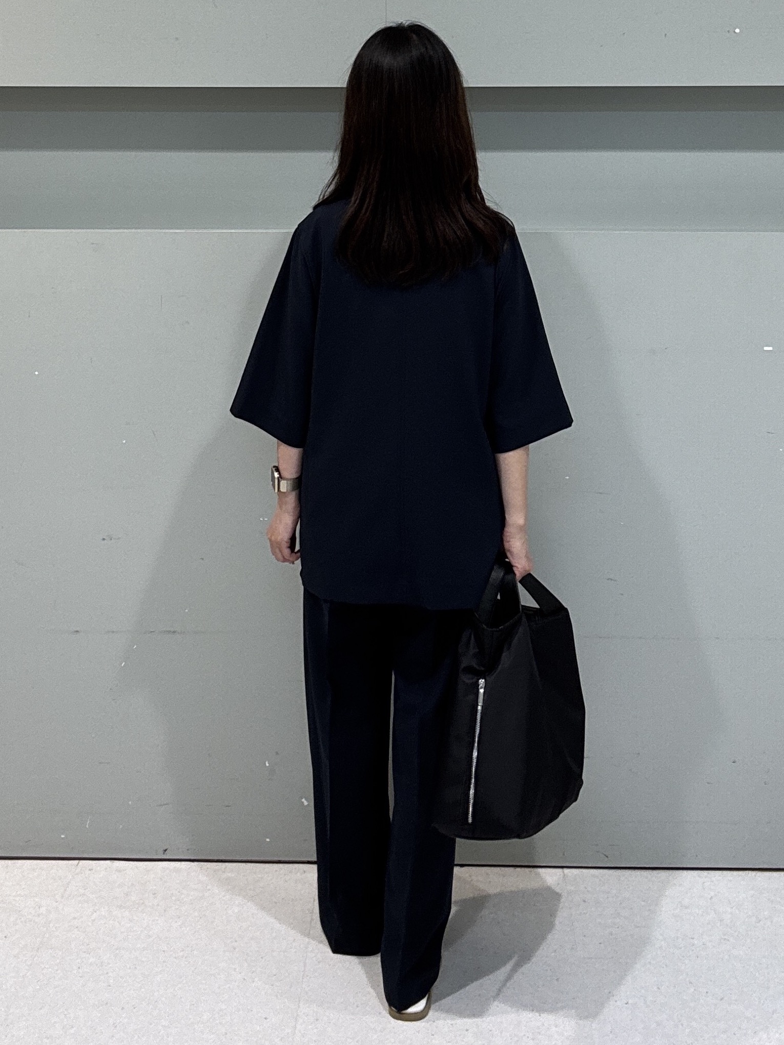 makiさんの「UNTITLED｜【セットアップ可/UVカット/通気性】エアリークール半袖ジャケット」を使ったコーディネート