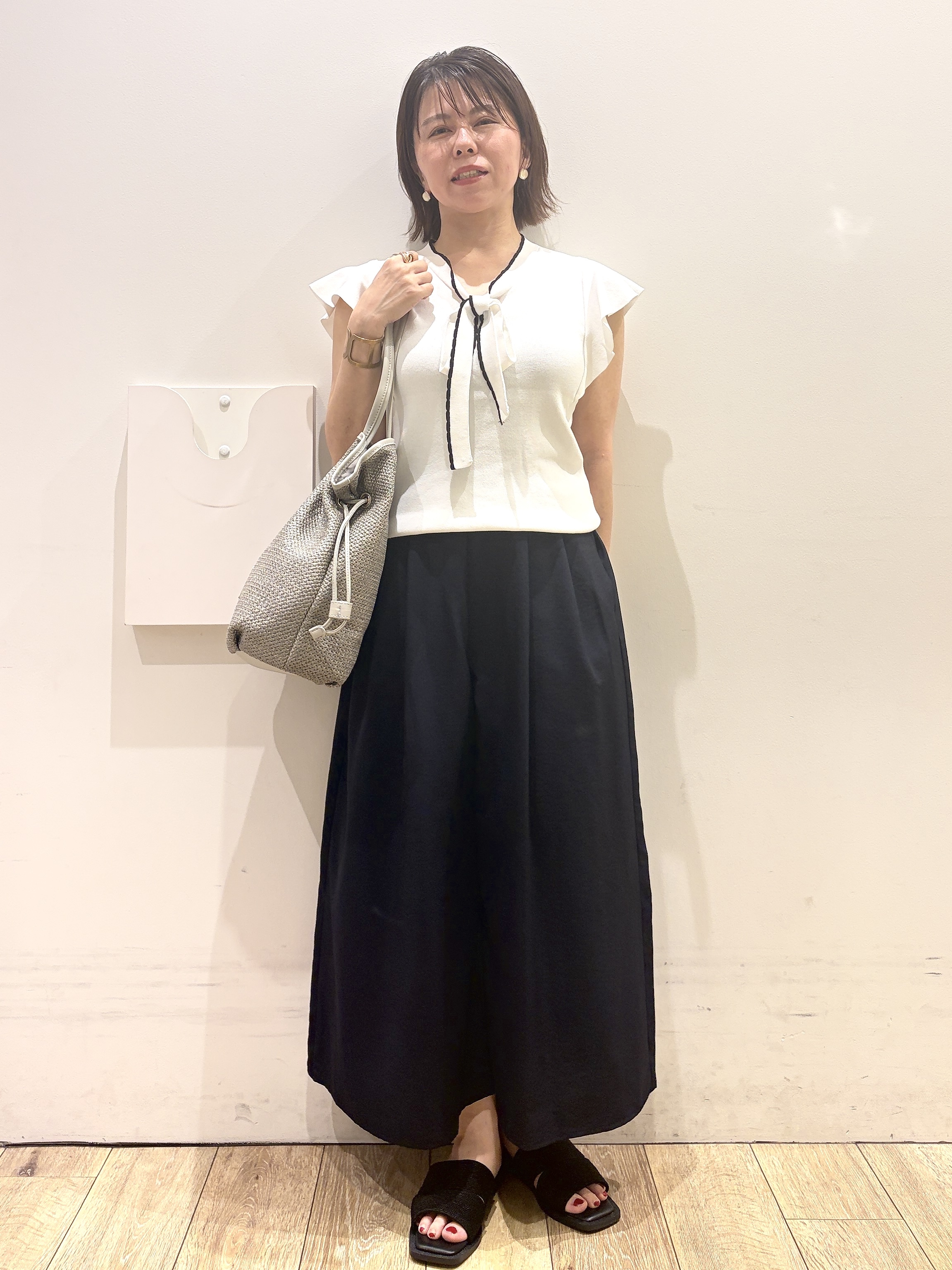 YUKOさんの「index｜ラメコードラフサンダル」を使ったコーディネート