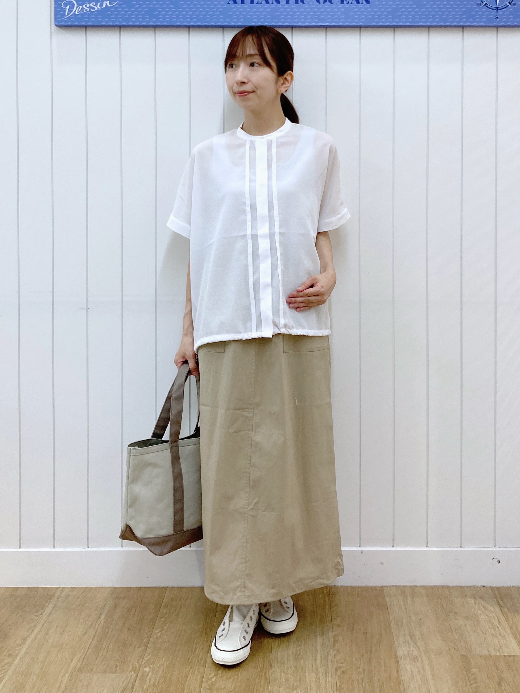 yoshiさんの「Dessin｜【高通気/セットアップ可】ドロストシャツ」を使ったコーディネート