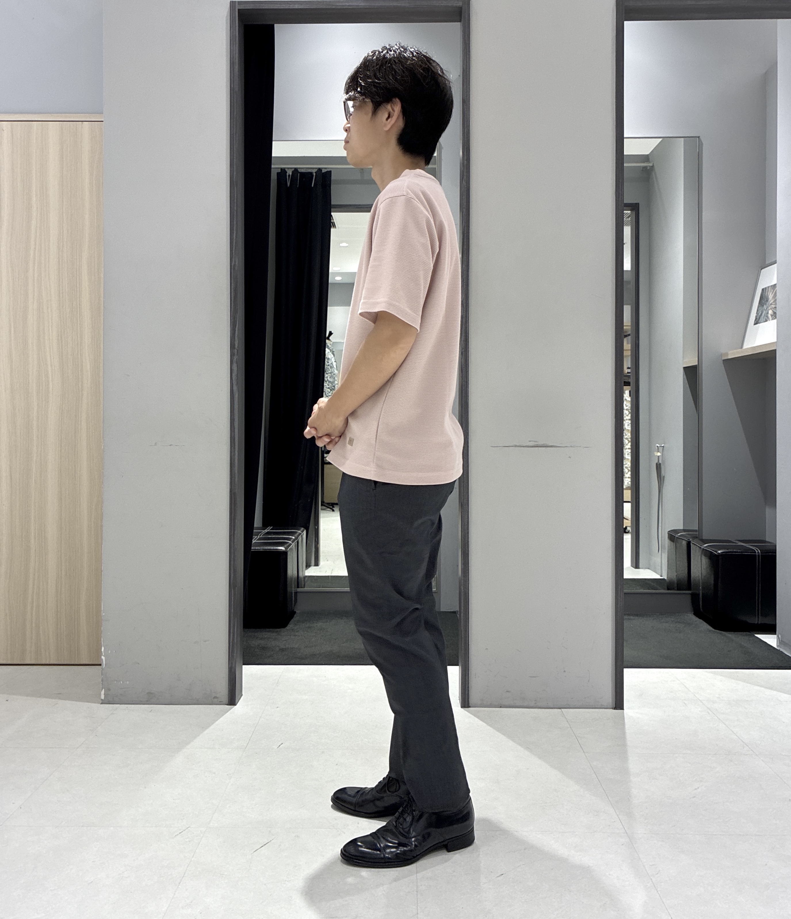 わいずみさんの「TAKEO KIKUCHI｜【抗菌防臭】COOL DOTS（R）ドビープリント ジャケット」を使ったコーディネート