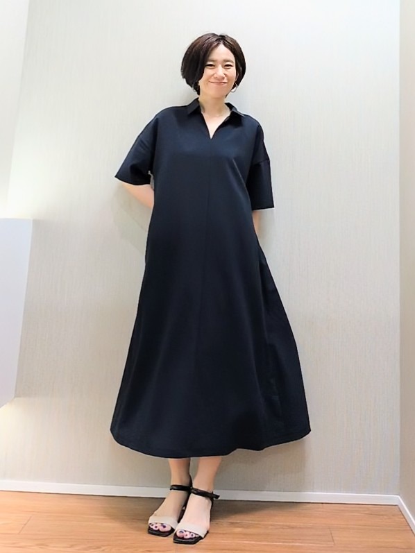 ミズタさんの「UNTITLED｜【UVカット/接触冷感/通気性】エアリークールワンピース」を使ったコーディネート