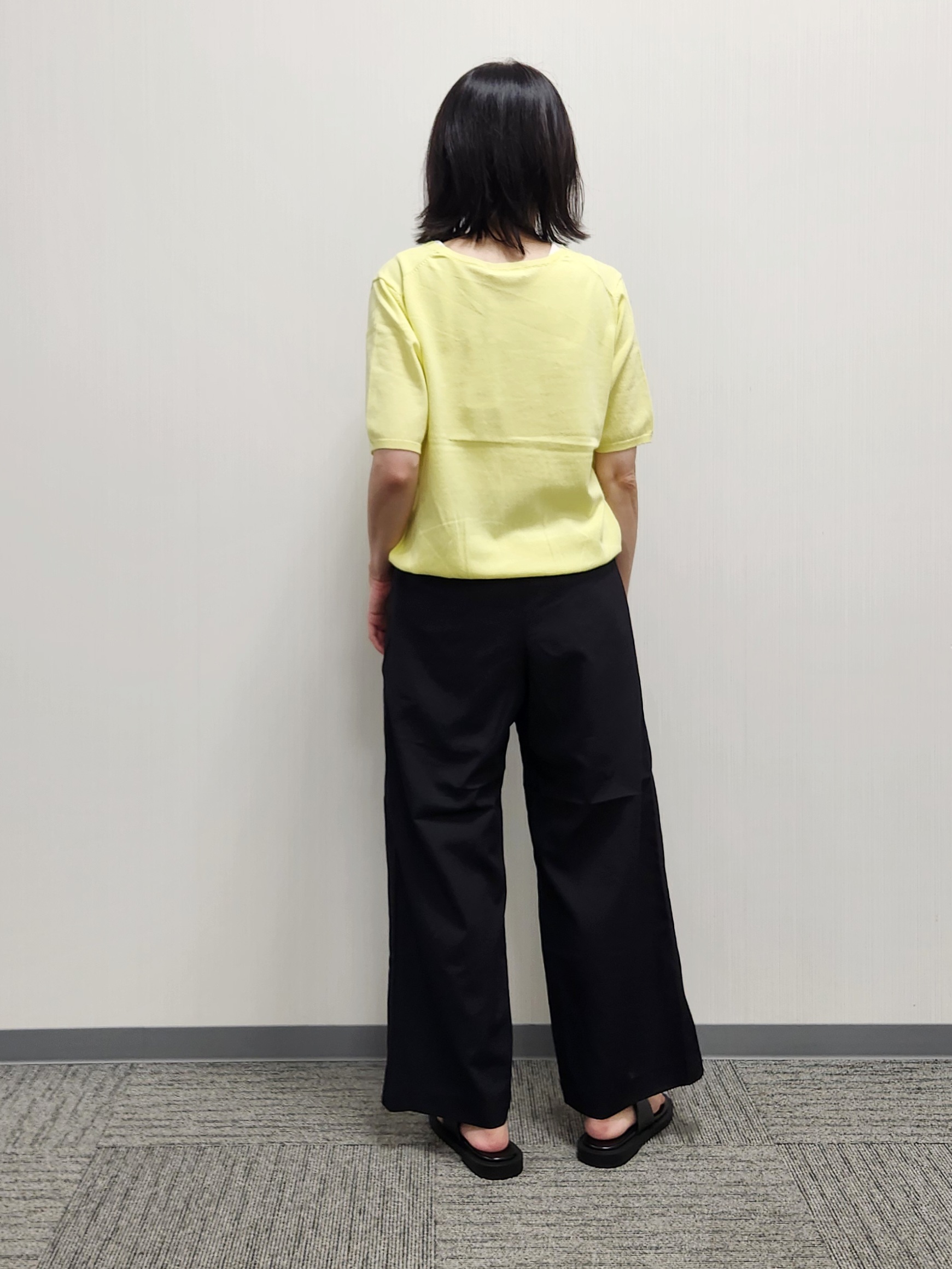 naraさんの「Dessin｜【9色展開/接触冷感/UVカット】ドライタッチサマーニットT」を使ったコーディネート