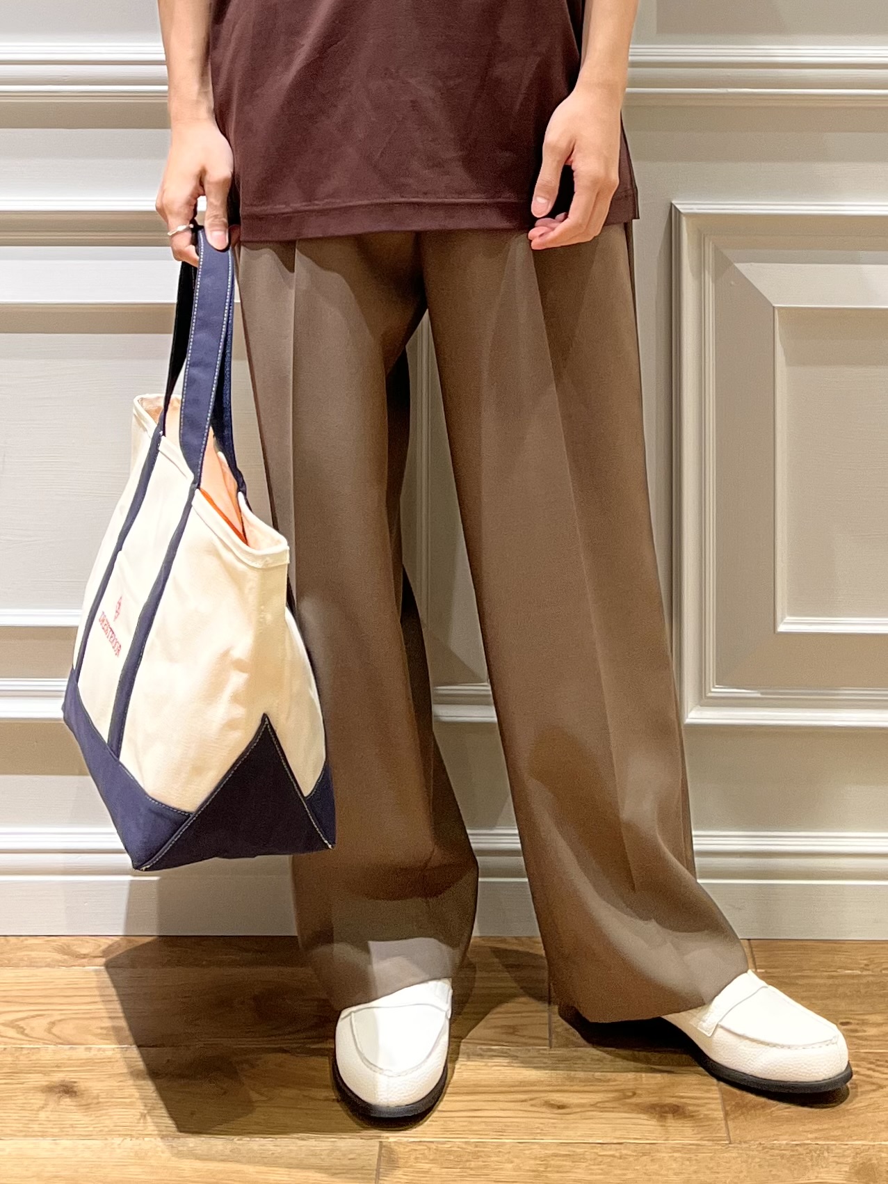 Watanabeさんの「DRESSTERIOR｜【接触冷感／抗菌防臭／消臭】ICE CLEAR COTTON オーバーフィットTシャツ」を使ったコーディネート