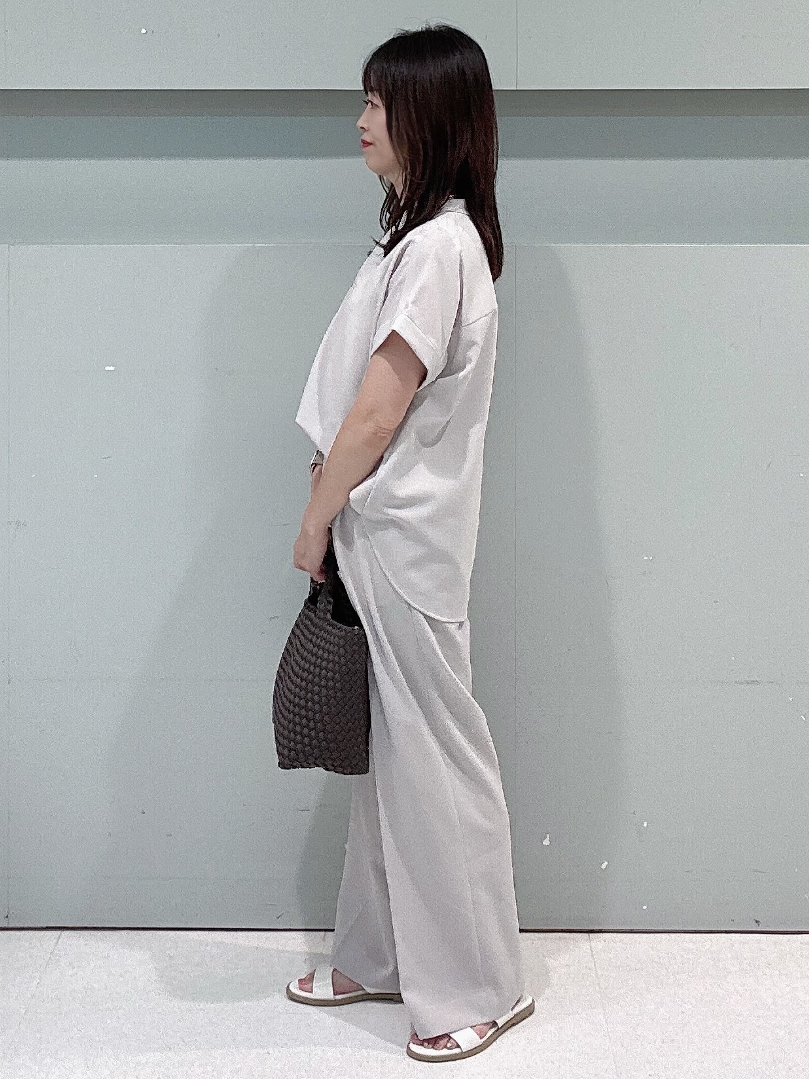 makiさんの「UNTITLED｜【セットアップ可/通気性/UVカット】エアリークールブラウス」を使ったコーディネート