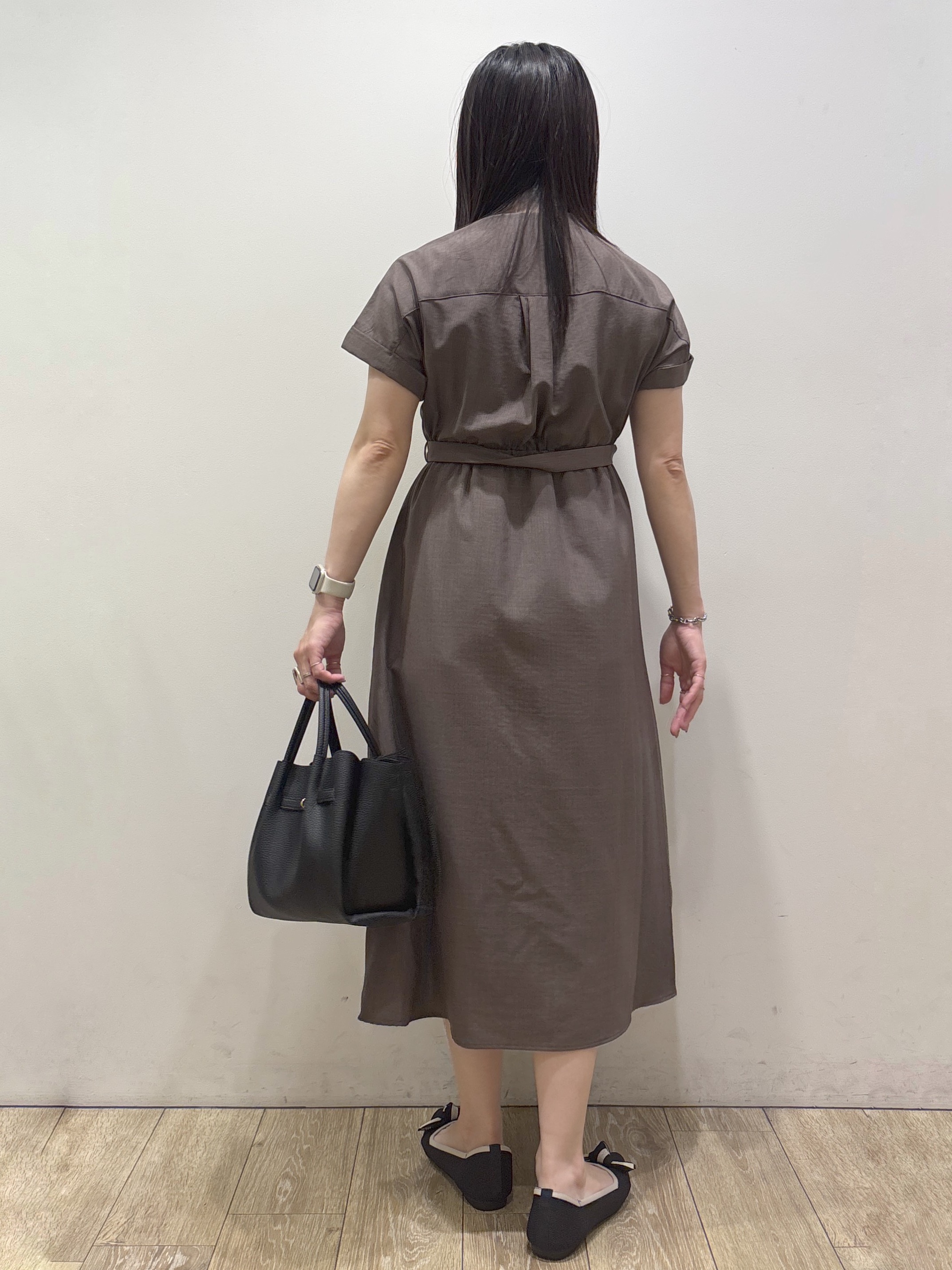 mameさんの「index｜ダブルポケットスキッパーワンピース【防シワ／洗濯機OK】《XS～3L／6col》」を使ったコーディネート