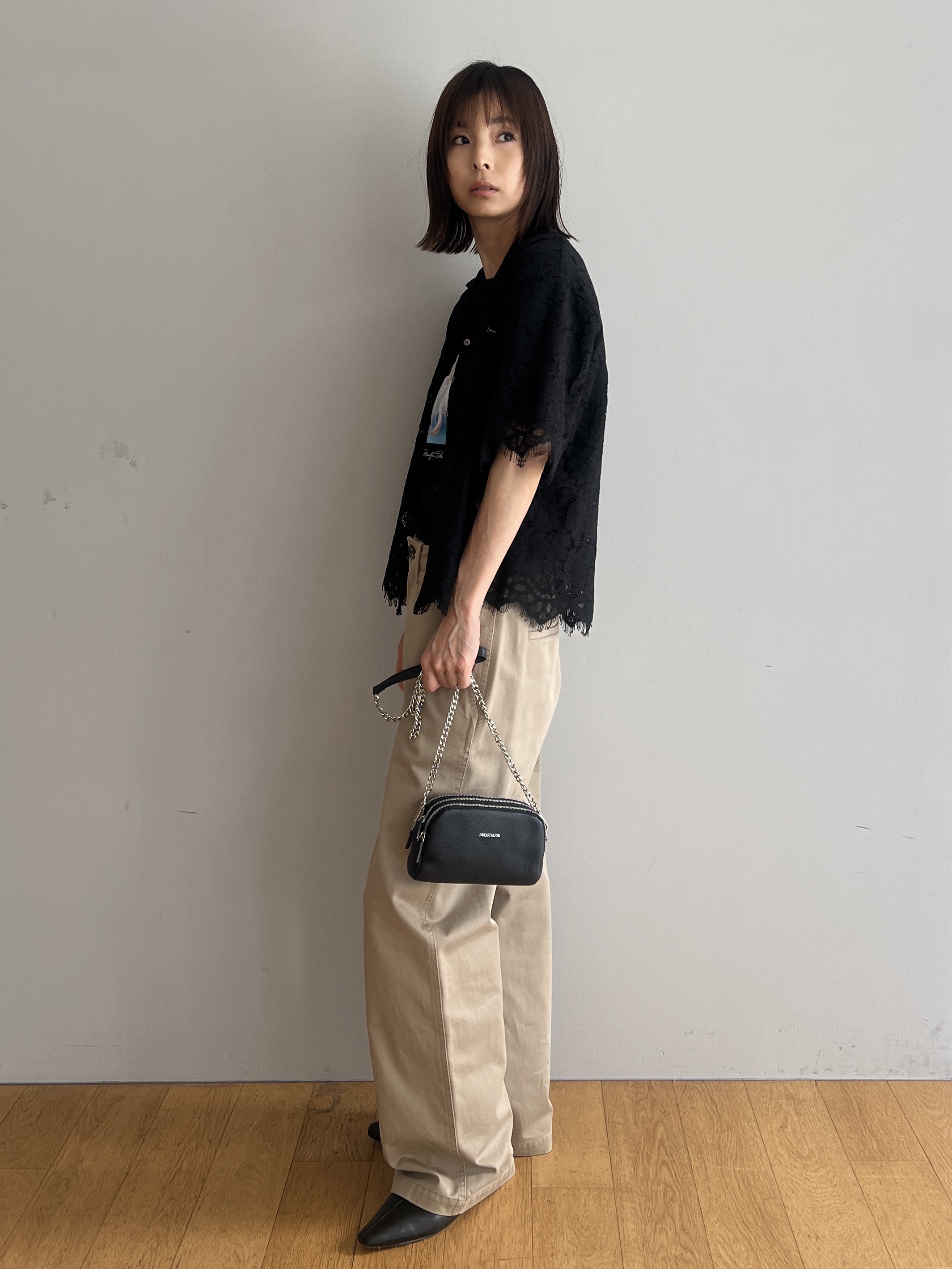 misaさんの「DRESSTERIOR｜ヴィンテージワイドチノパンツ」を使ったコーディネート