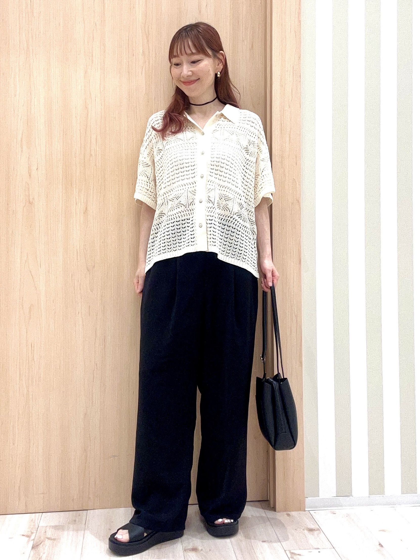 ririさんの「SHOO･LA･RUE｜レースニットカーディガン」を使ったコーディネート