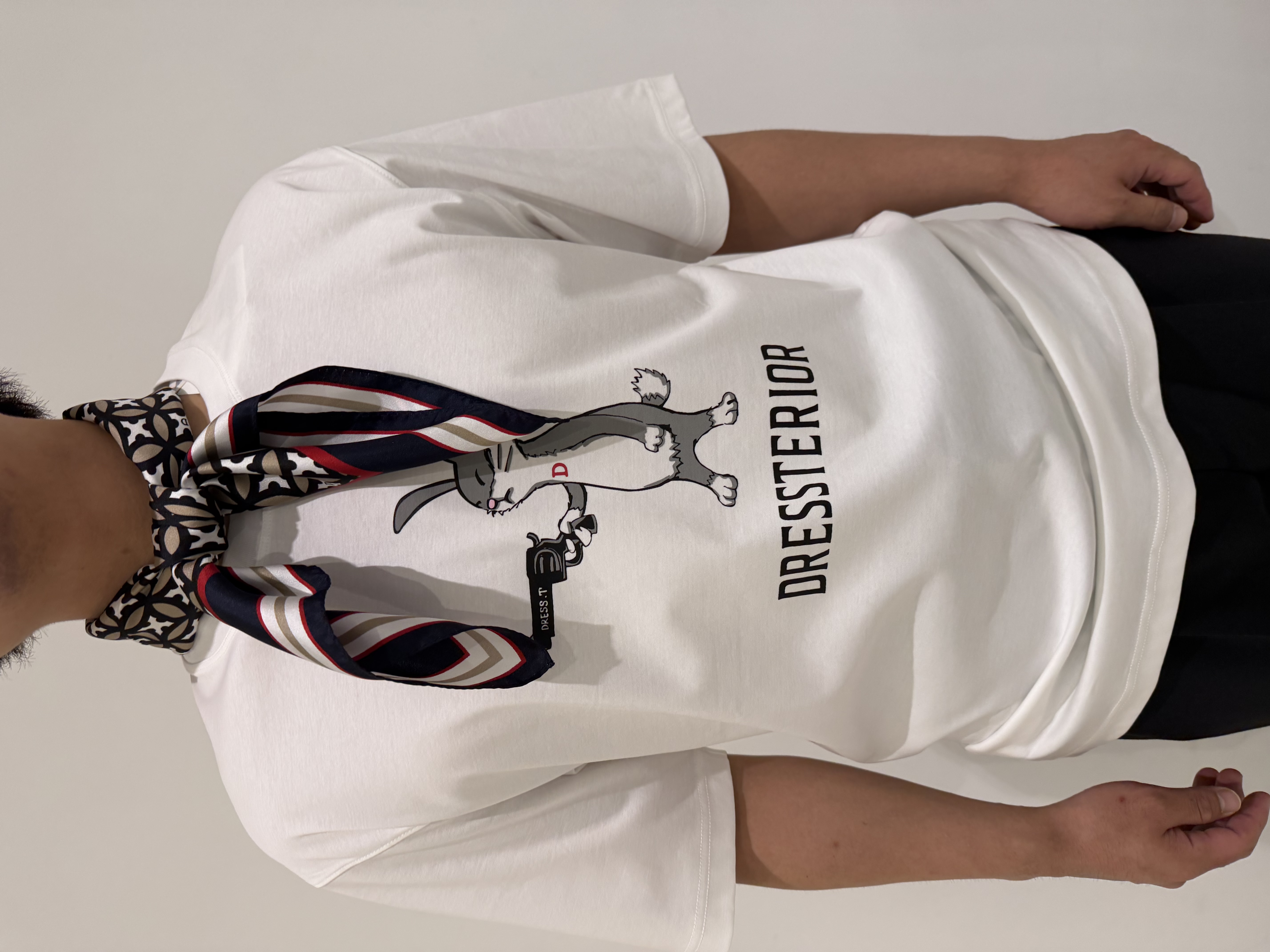 MATSUBARAさんの「DRESSTERIOR｜【接触冷感／抗菌防臭／消臭】ICE CLEAR COTTON ガンラビットTシャツ」を使ったコーディネート