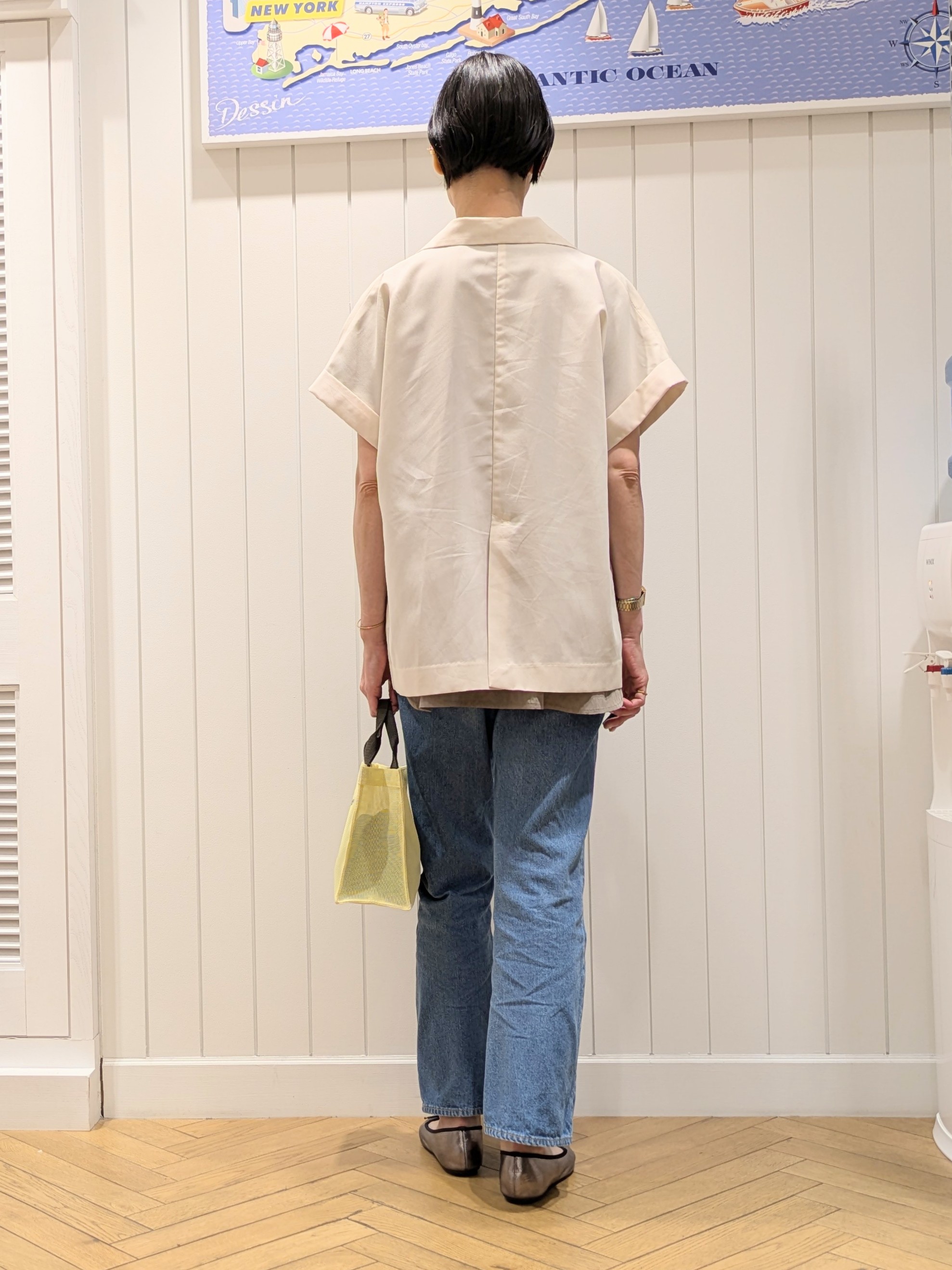 micoさんの「Dessin｜【接触冷感/セットアップ可】ハーフスリーブジャケット」を使ったコーディネート