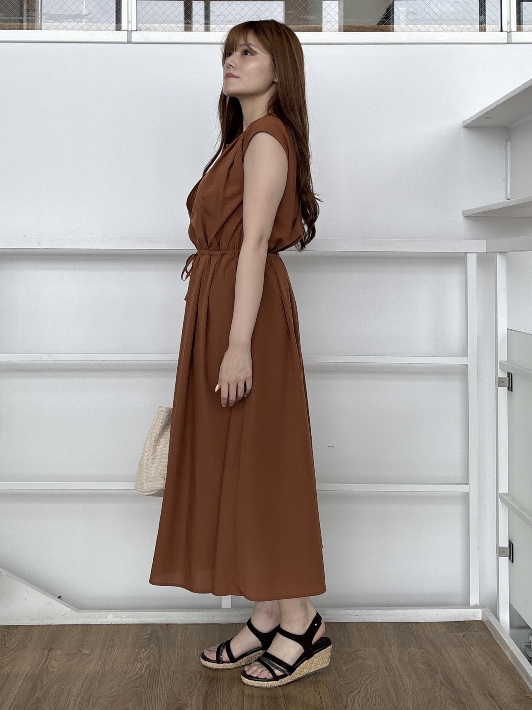sayaさんの「grove｜タックタッセルPP2WAYトート」を使ったコーディネート
