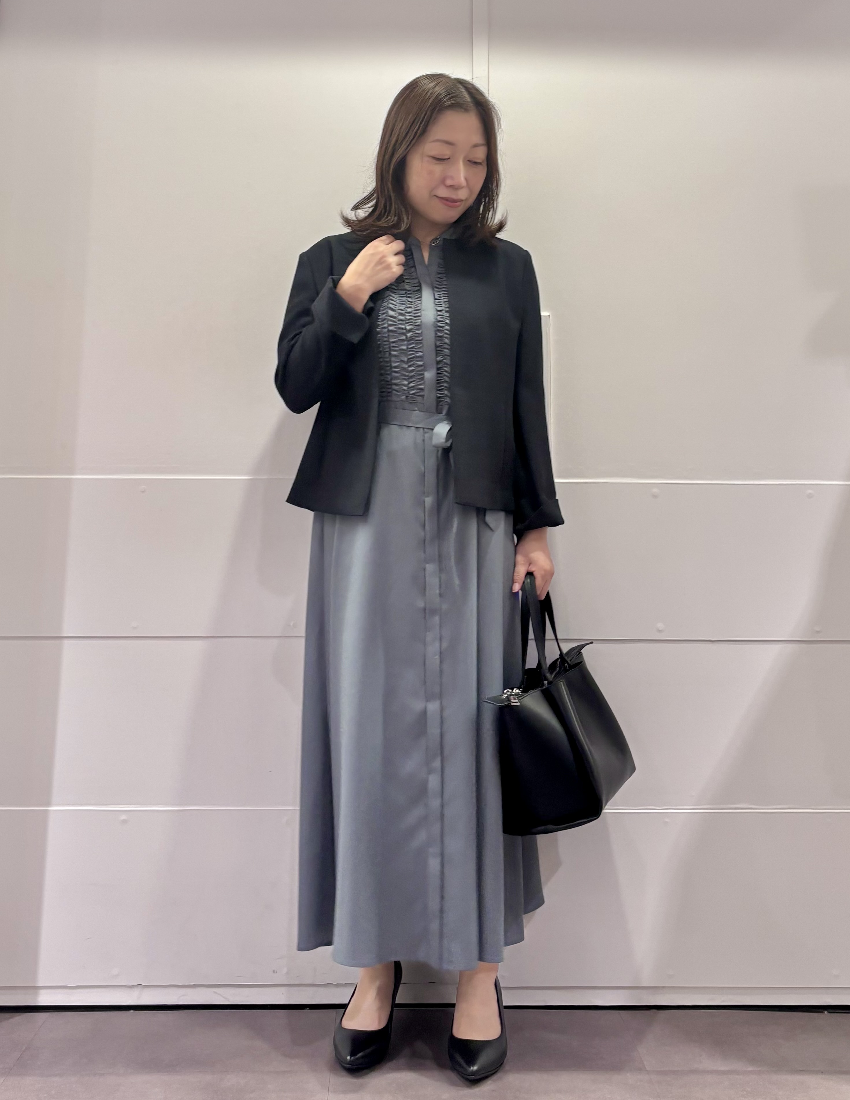 TOKOさんの「UNTITLED｜【1枚で着映え】フロントフリルワンピース」を使ったコーディネート