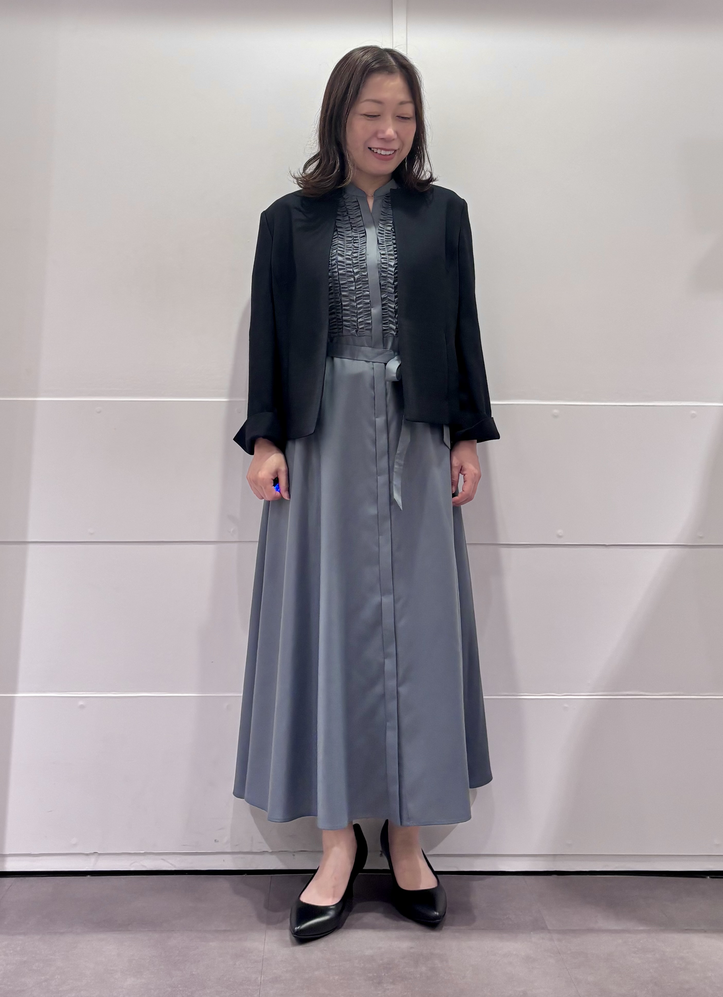 TOKOさんの「UNTITLED｜【1枚で着映え】フロントフリルワンピース」を使ったコーディネート