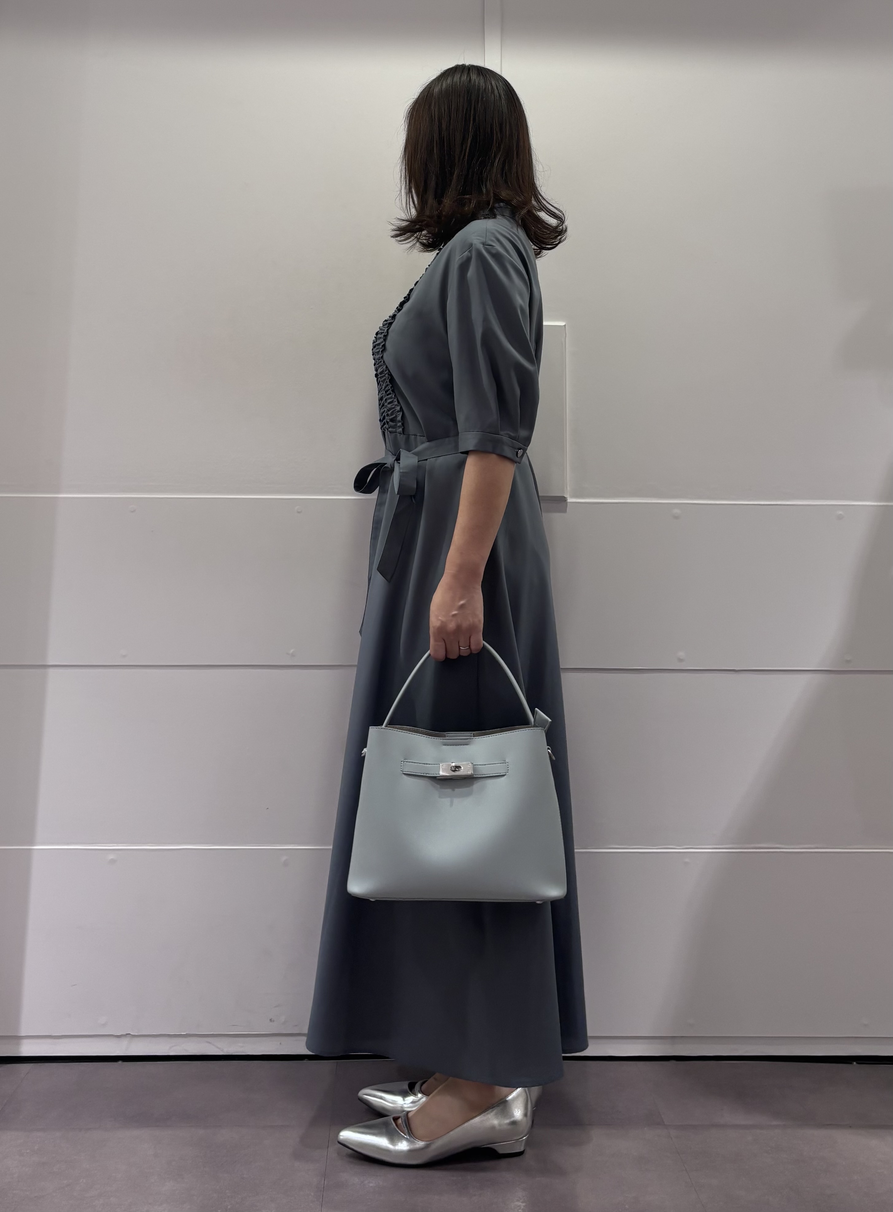 TOKOさんの「UNTITLED｜【1枚で着映え】フロントフリルワンピース」を使ったコーディネート