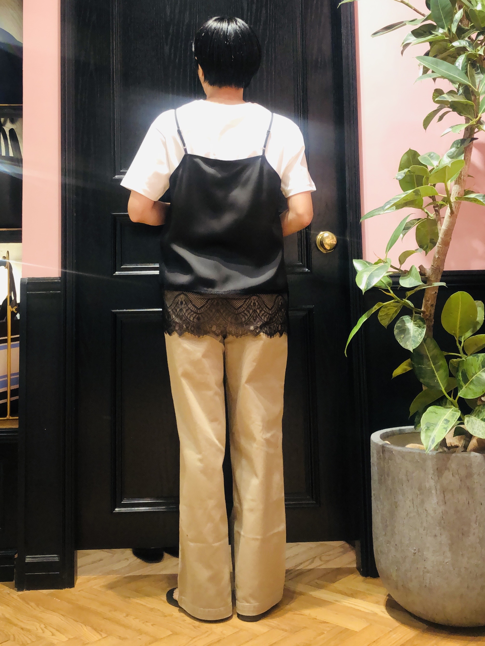 OGATAさんの「DRESSTERIOR｜【接触冷感／抗菌防臭／消臭】アイスクリアコットンフレンチロゴT」を使ったコーディネート