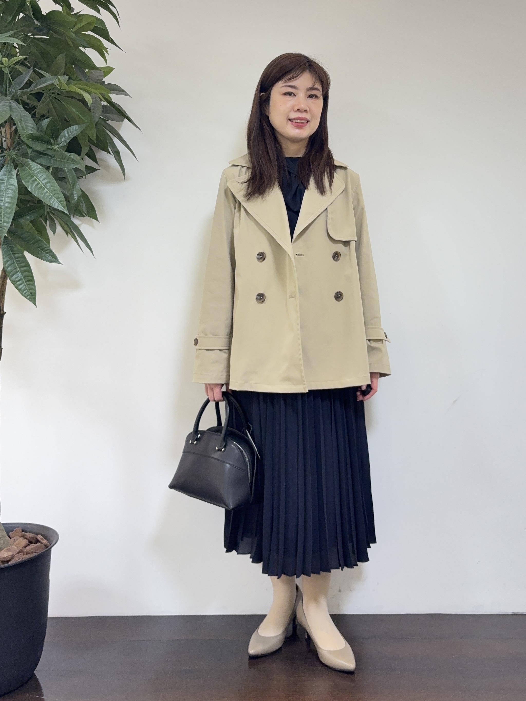 CHISATOさんの「UNTITLED｜【フォーマル/洗える】ボウタイ プリーツワンピース」を使ったコーディネート