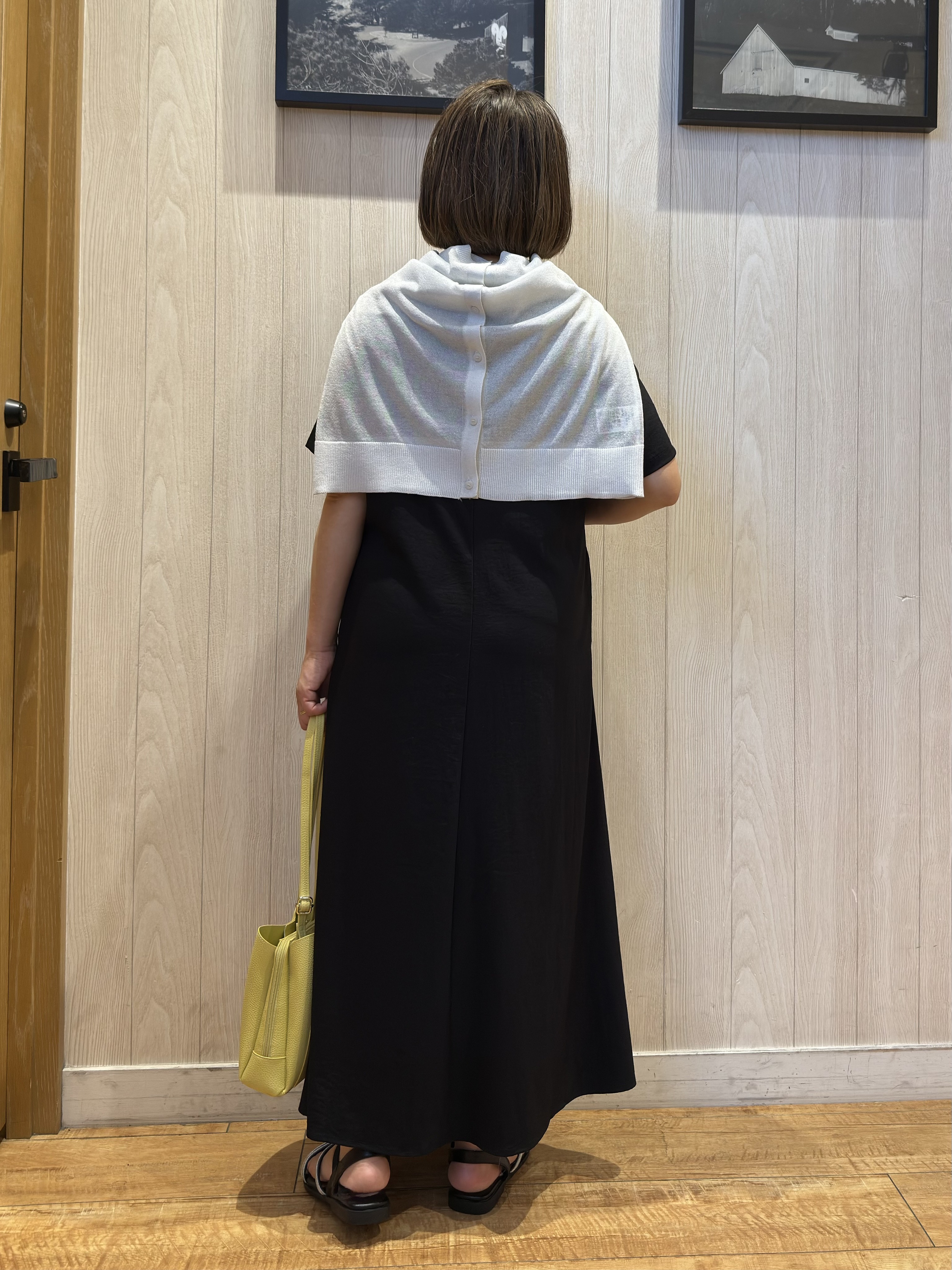 Megさんの「SHOO･LA･RUE｜【S-LL/洗濯機可/セットアップ可】軽凛(かろりん) ひんやり切替ワンピース」を使ったコーディネート