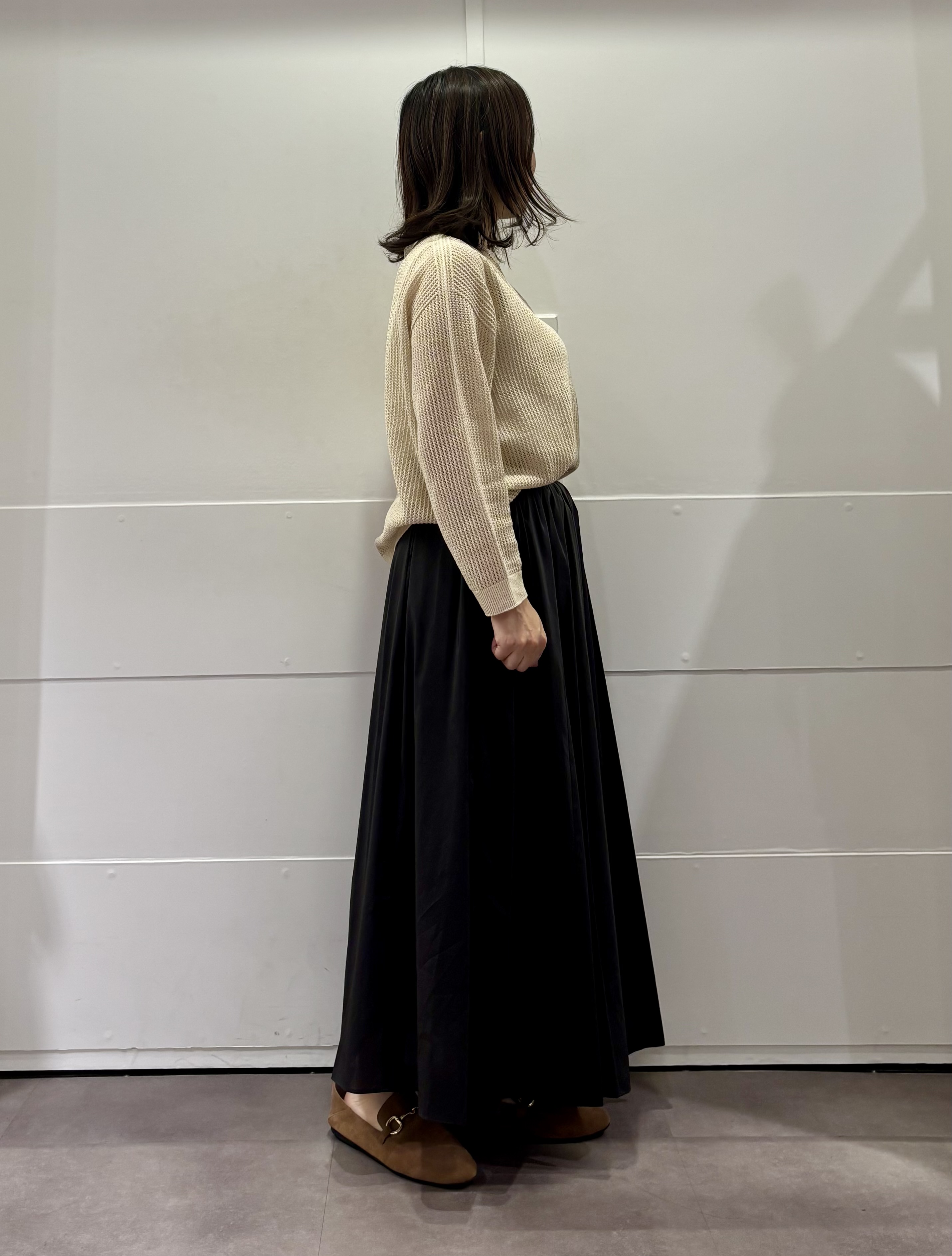 TOKOさんの「UNTITLED｜シアーメッシュニット」を使ったコーディネート