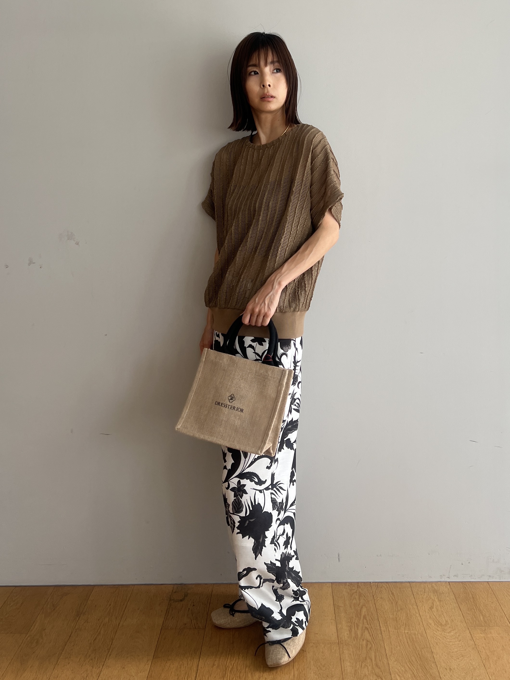 misaさんの「DRESSTERIOR｜パナマ風バレエシューズ」を使ったコーディネート