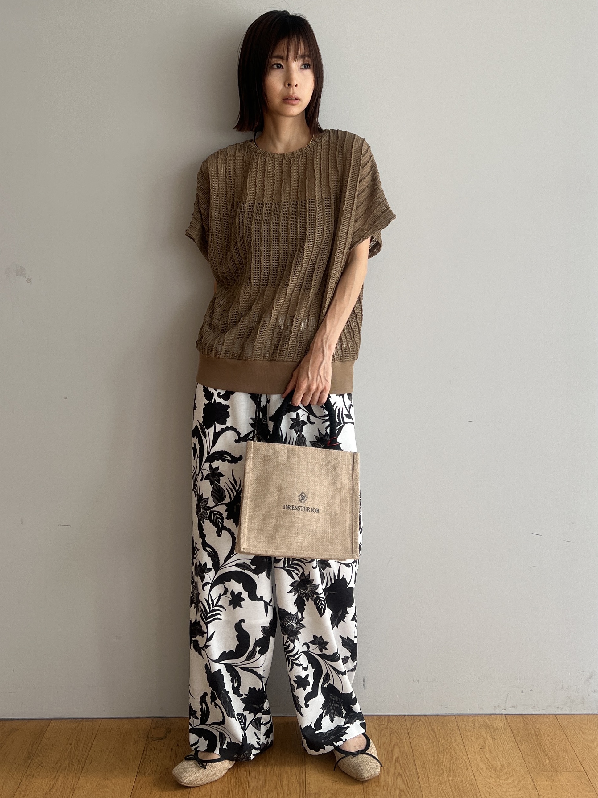 misaさんの「DRESSTERIOR｜パナマ風バレエシューズ」を使ったコーディネート