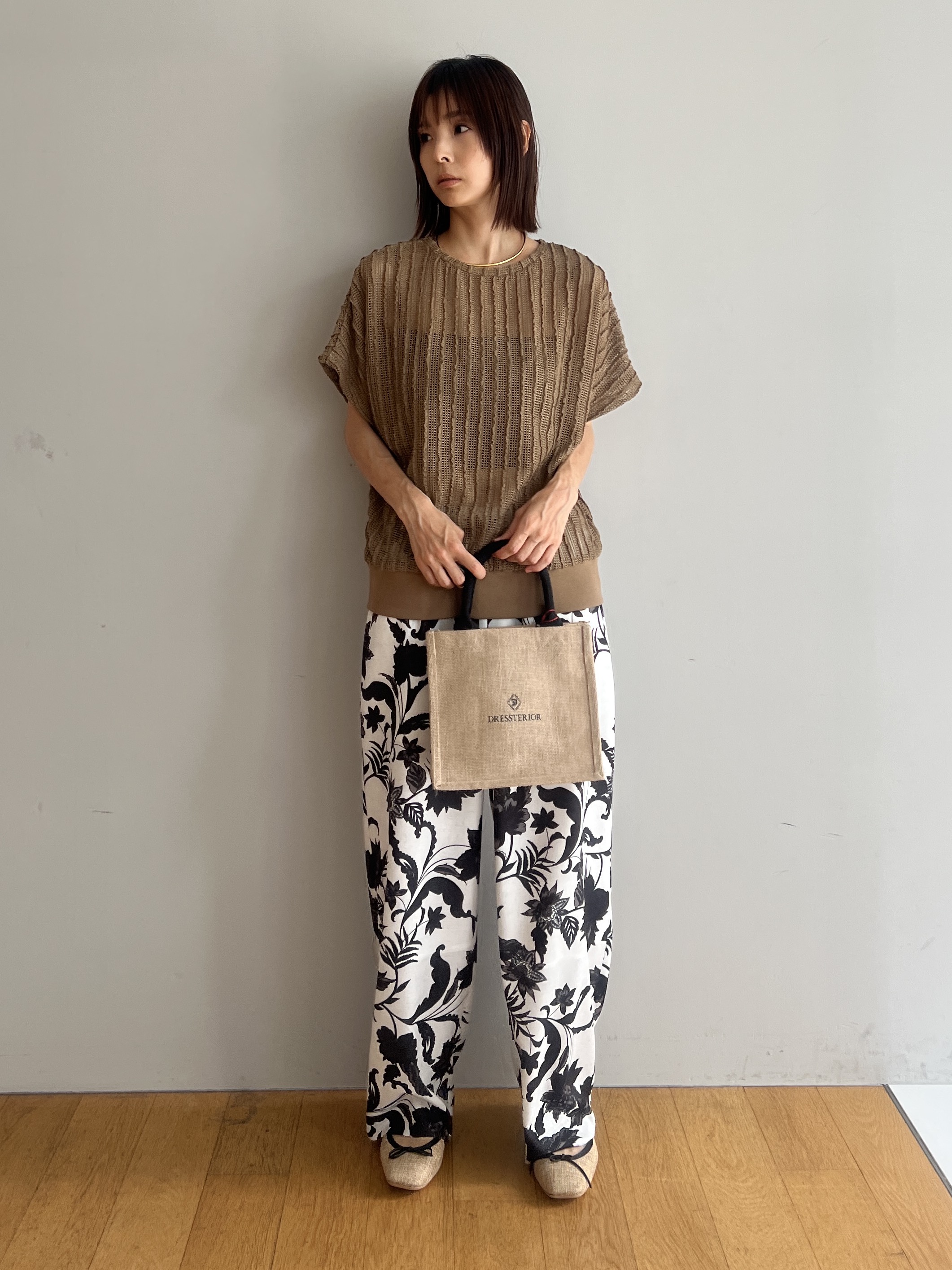 misaさんの「DRESSTERIOR｜パナマ風バレエシューズ」を使ったコーディネート