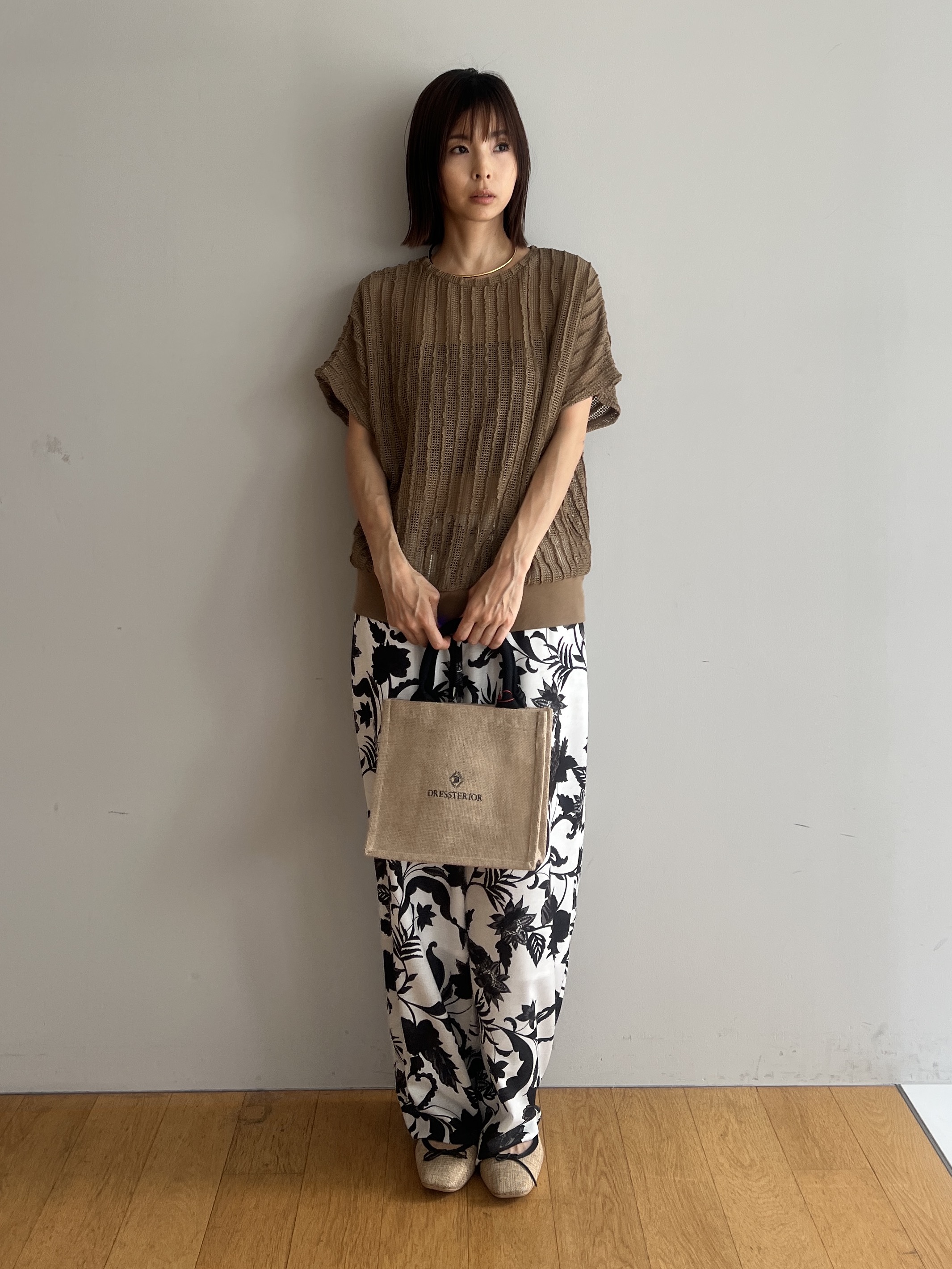 misaさんの「DRESSTERIOR｜パナマ風バレエシューズ」を使ったコーディネート