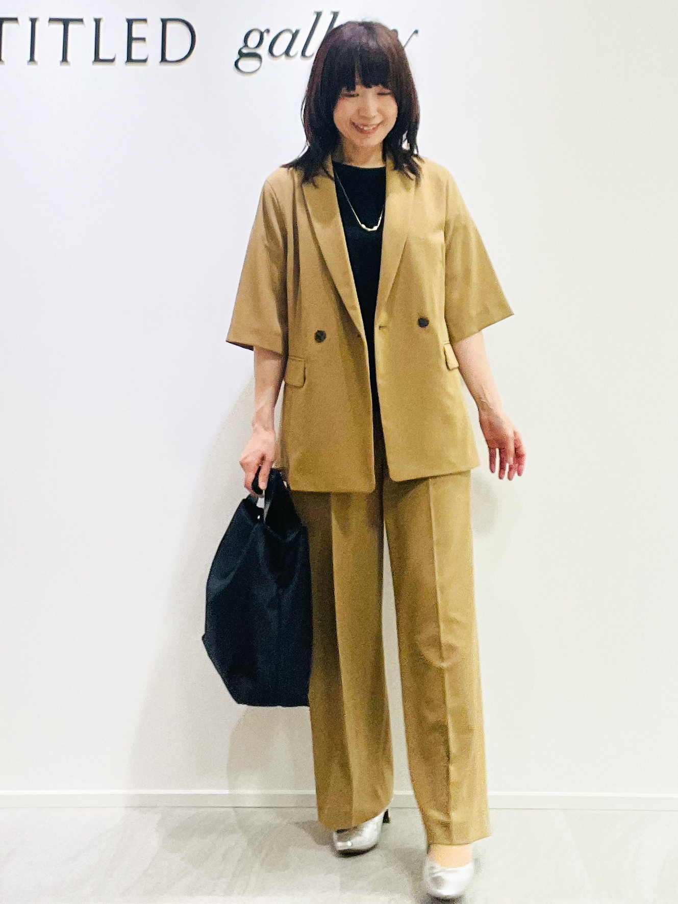 めいさんの「UNTITLED｜【セットアップ可/UVカット/通気性】エアリークール半袖ジャケット」を使ったコーディネート