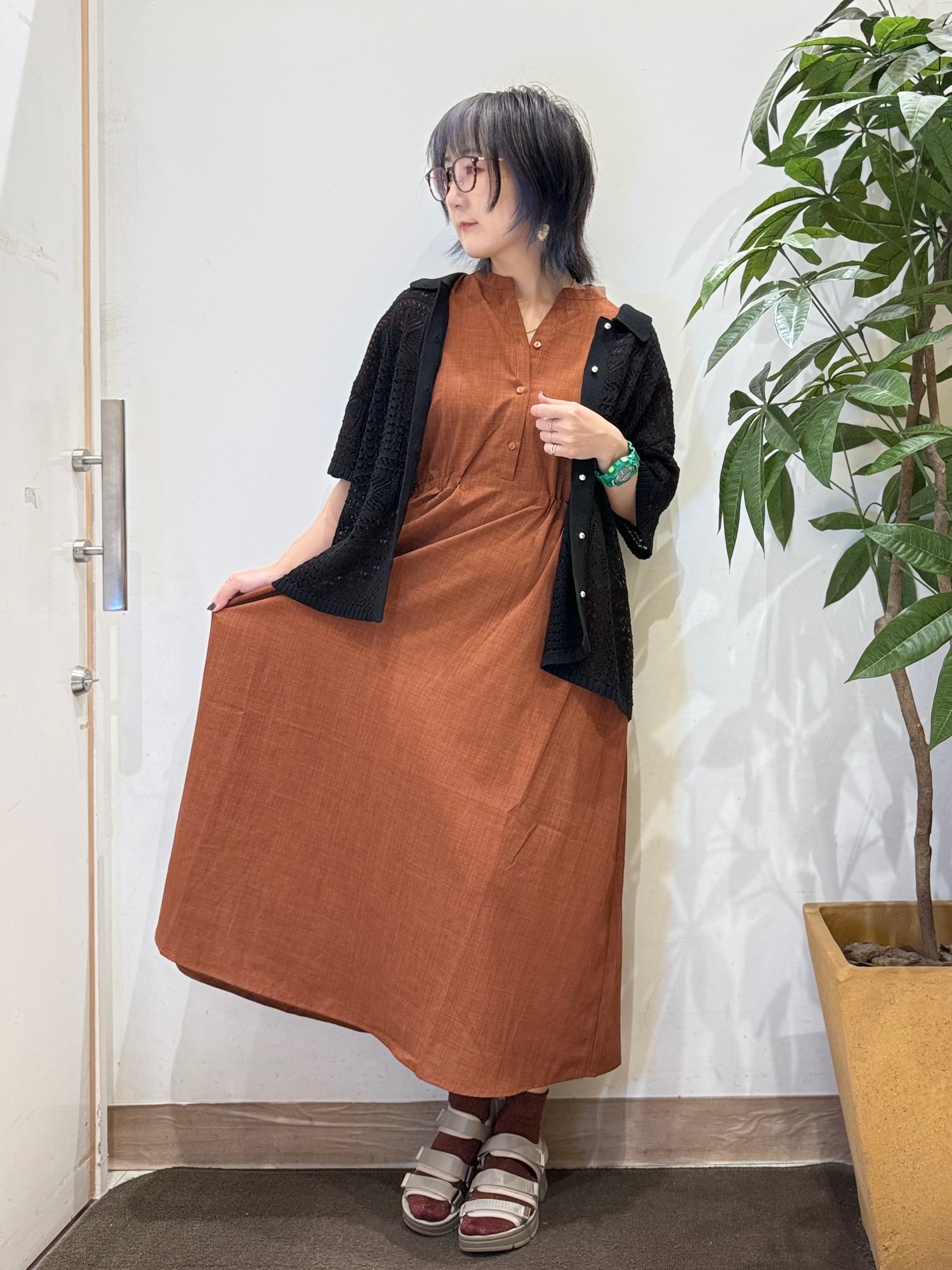 misakiさんの「SHOO･LA･RUE｜レースニットカーディガン」を使ったコーディネート