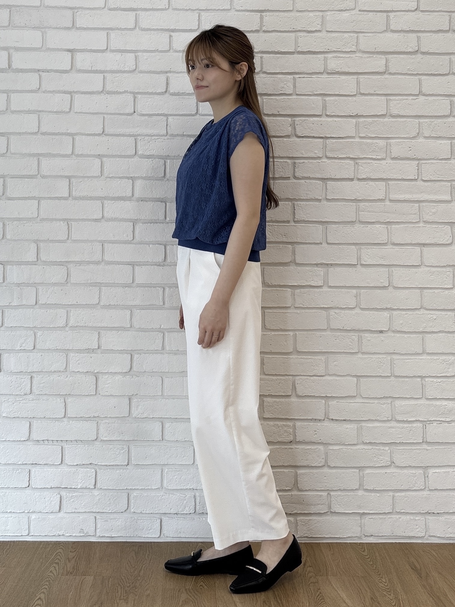 sayaさんの「grove｜【肩回りカバー】一枚で叶う、レイヤードニット」を使ったコーディネート