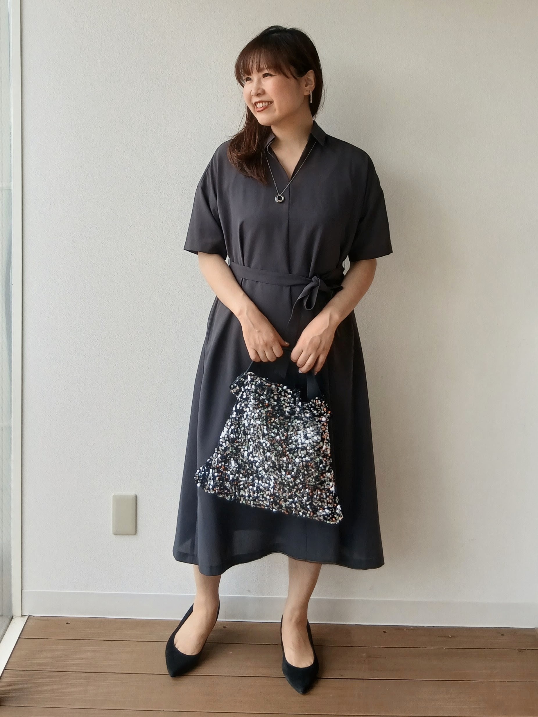 なみきさんの「UNTITLED｜【UVカット/接触冷感/通気性】エアリークールワンピース」を使ったコーディネート