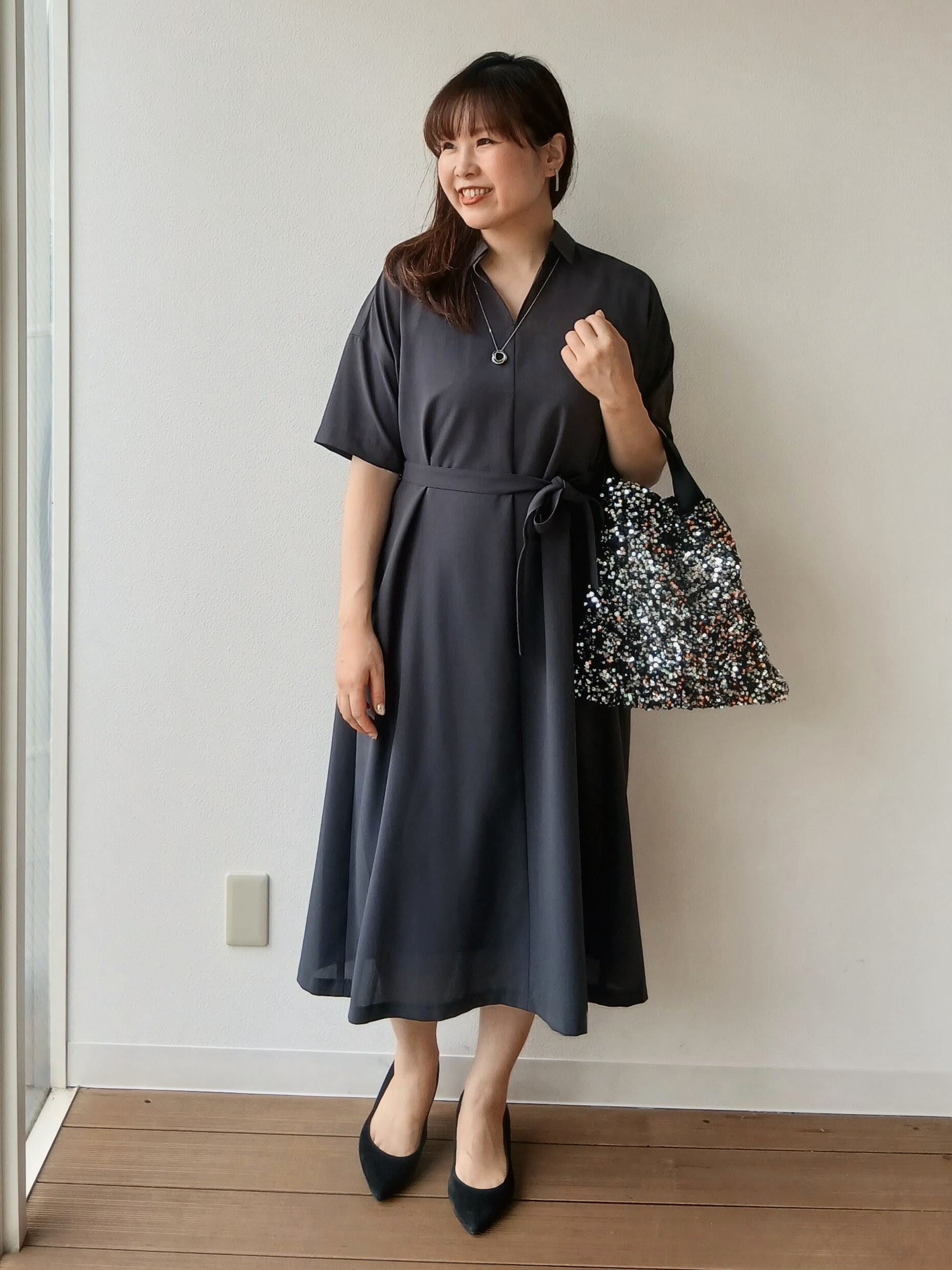 なみきさんの「UNTITLED｜【UVカット/接触冷感/通気性】エアリークールワンピース」を使ったコーディネート