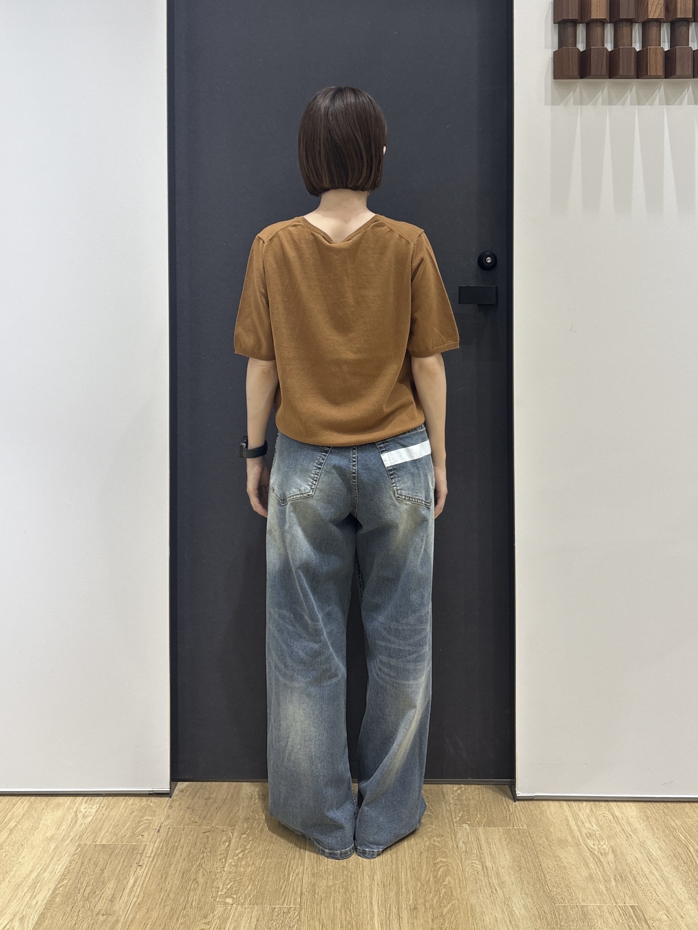 risaさんの「Dessin｜【9色展開/接触冷感/UVカット】ドライタッチサマーニットT」を使ったコーディネート