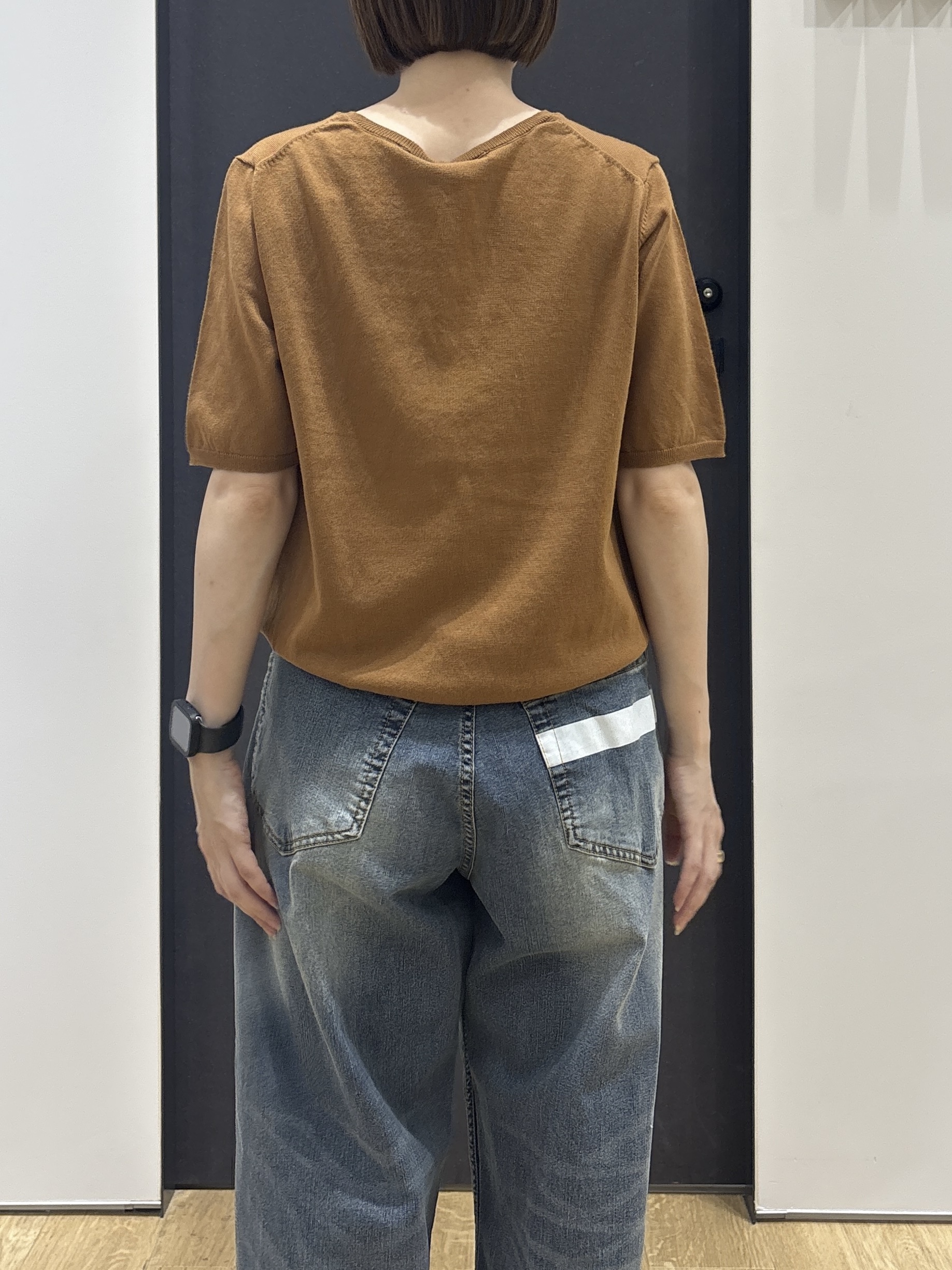 risaさんの「Dessin｜【9色展開/接触冷感/UVカット】ドライタッチサマーニットT」を使ったコーディネート