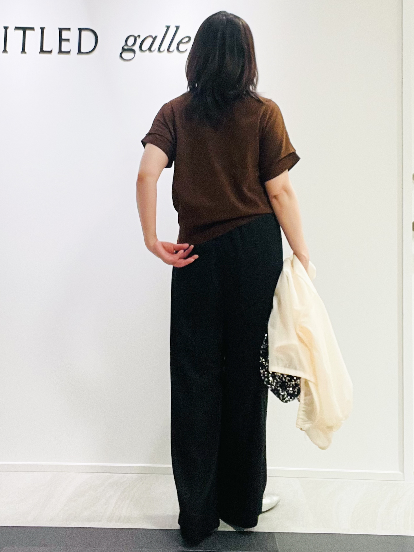 めいさんの「UNTITLED｜【肌に張りつきにくい/前後2WAY】ドライタッチコットンプルオーバー」を使ったコーディネート