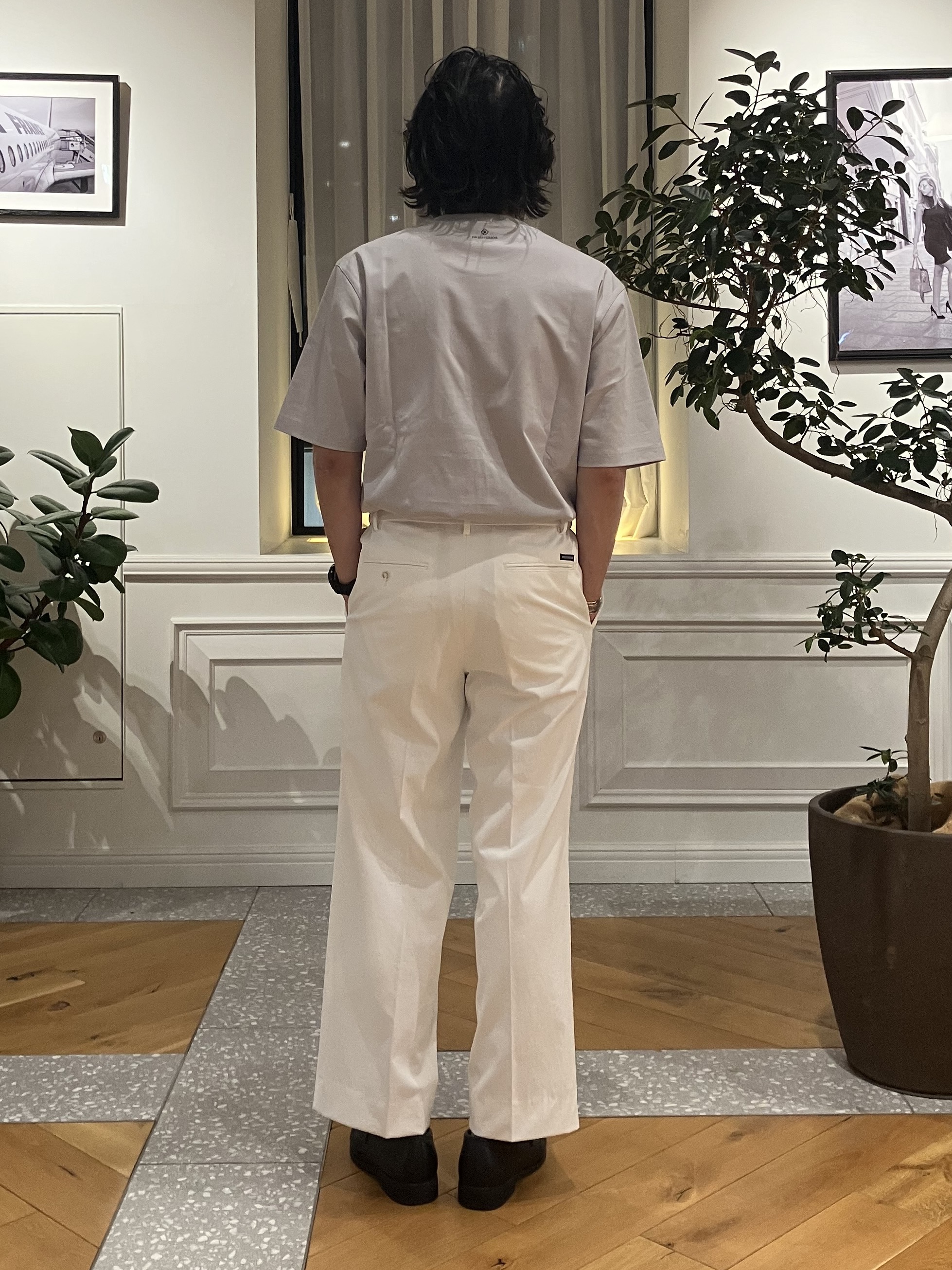 junyaさんの「DRESSTERIOR｜【接触冷感／UVカット／抗菌防臭／しわ防止】クールデオドラント ピストルベアーTシャツ」を使ったコーディネート