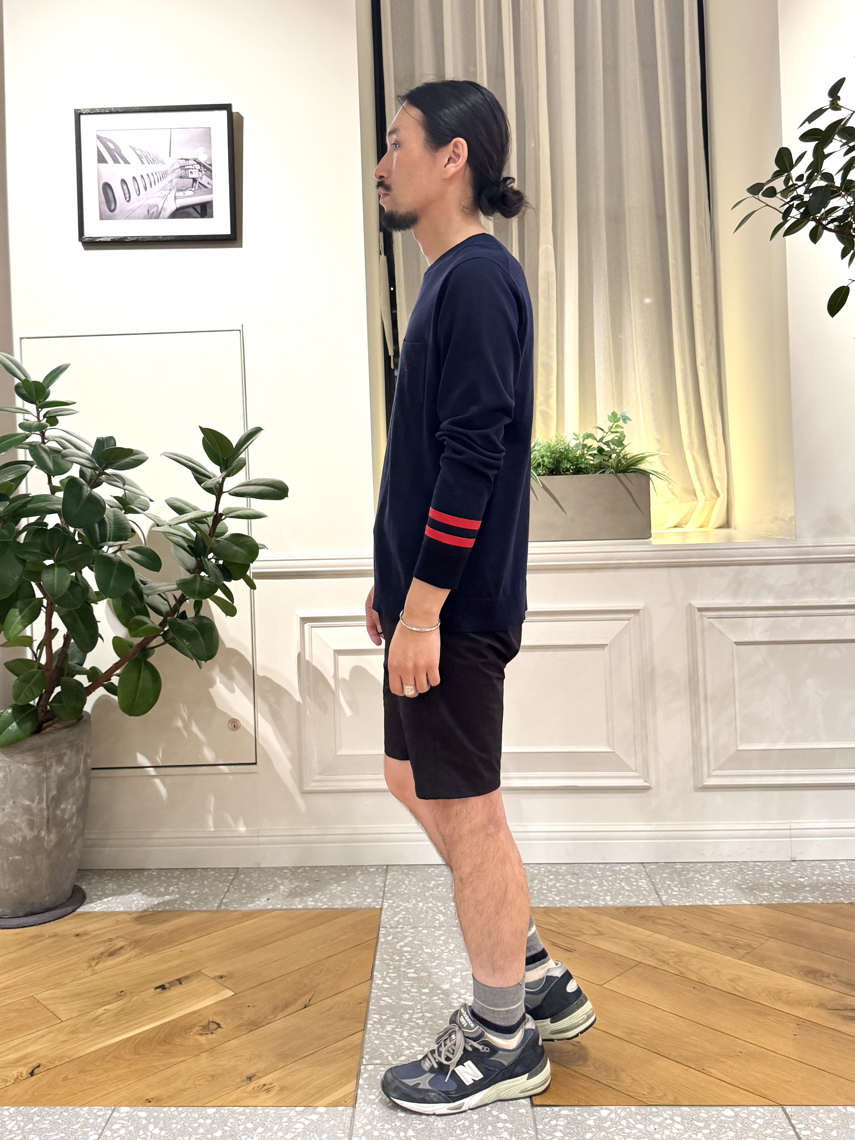 kawarataniさんの「DRESSTERIOR｜【ウォッシャブル】コットンシルク クルーニット」を使ったコーディネート
