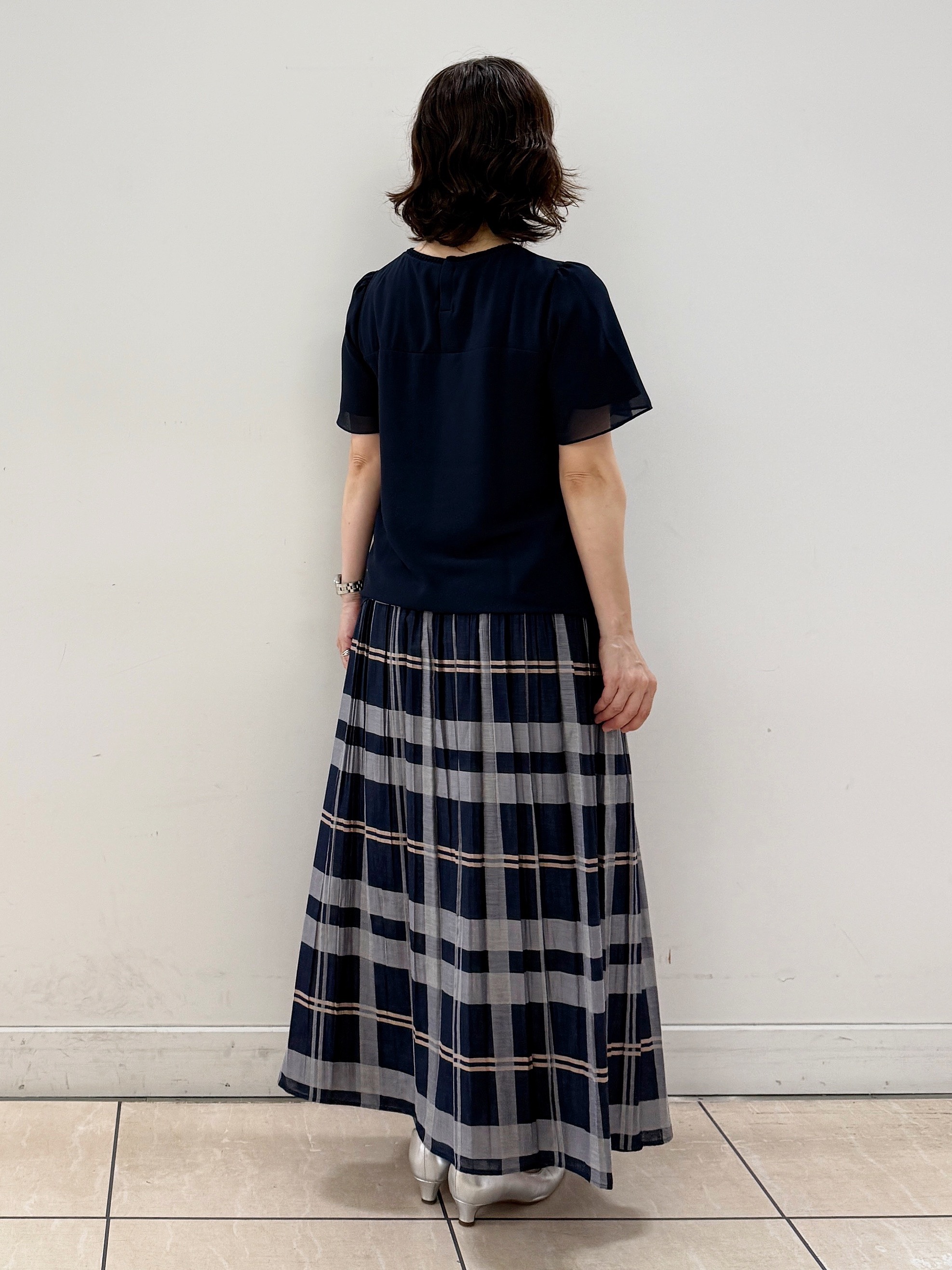 KIKIさんの「Reflect｜七分袖ニットカーディガン」を使ったコーディネート