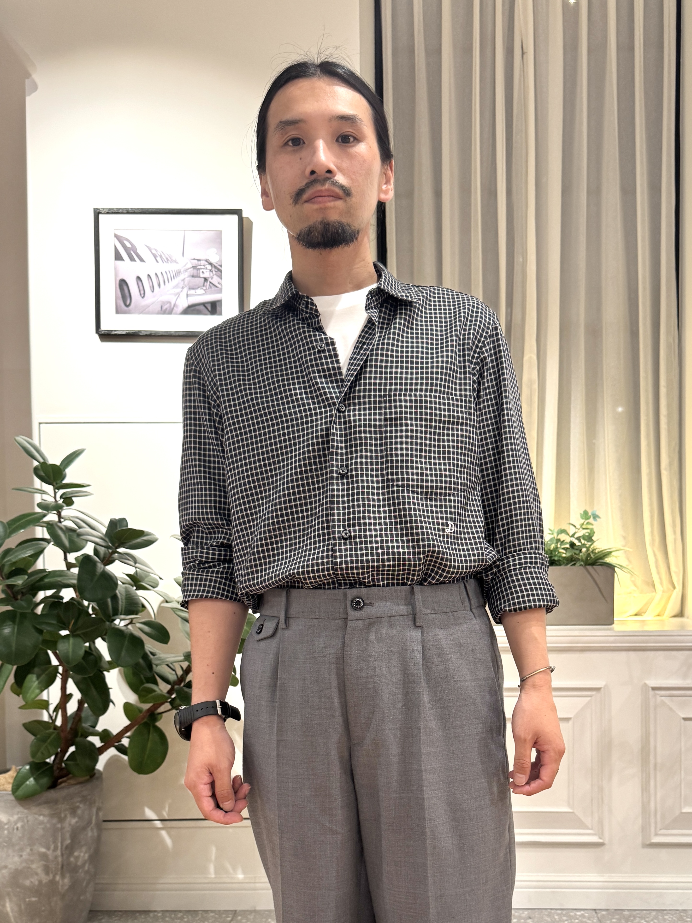 kawarataniさんの「DRESSTERIOR｜ミニチェックシャツ」を使ったコーディネート